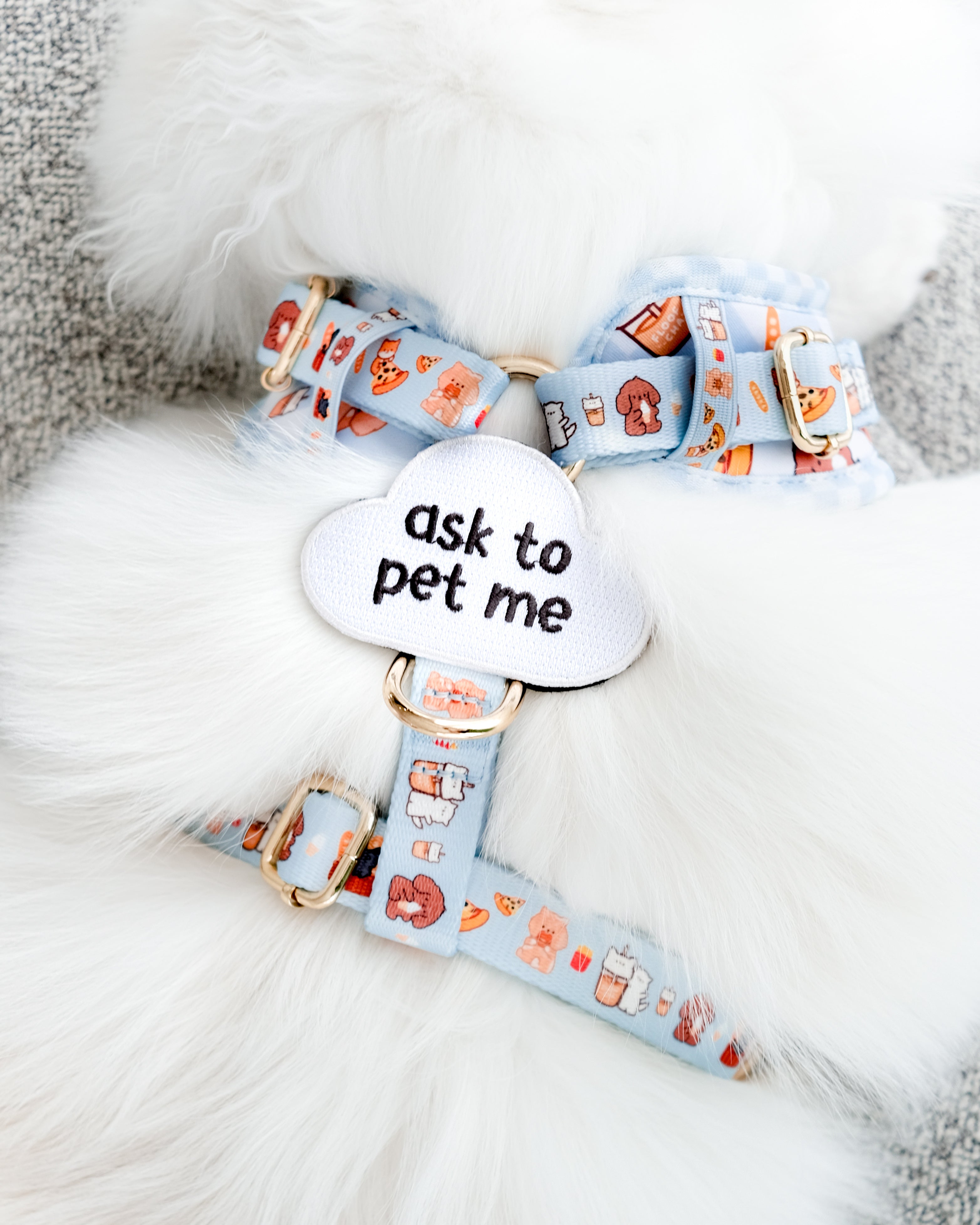 friendly floof (cloud) attachable patch