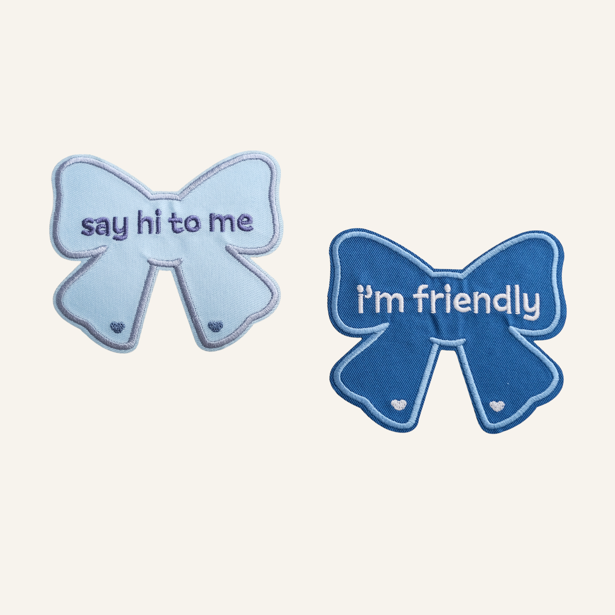 'i'm friendly' attachable patch