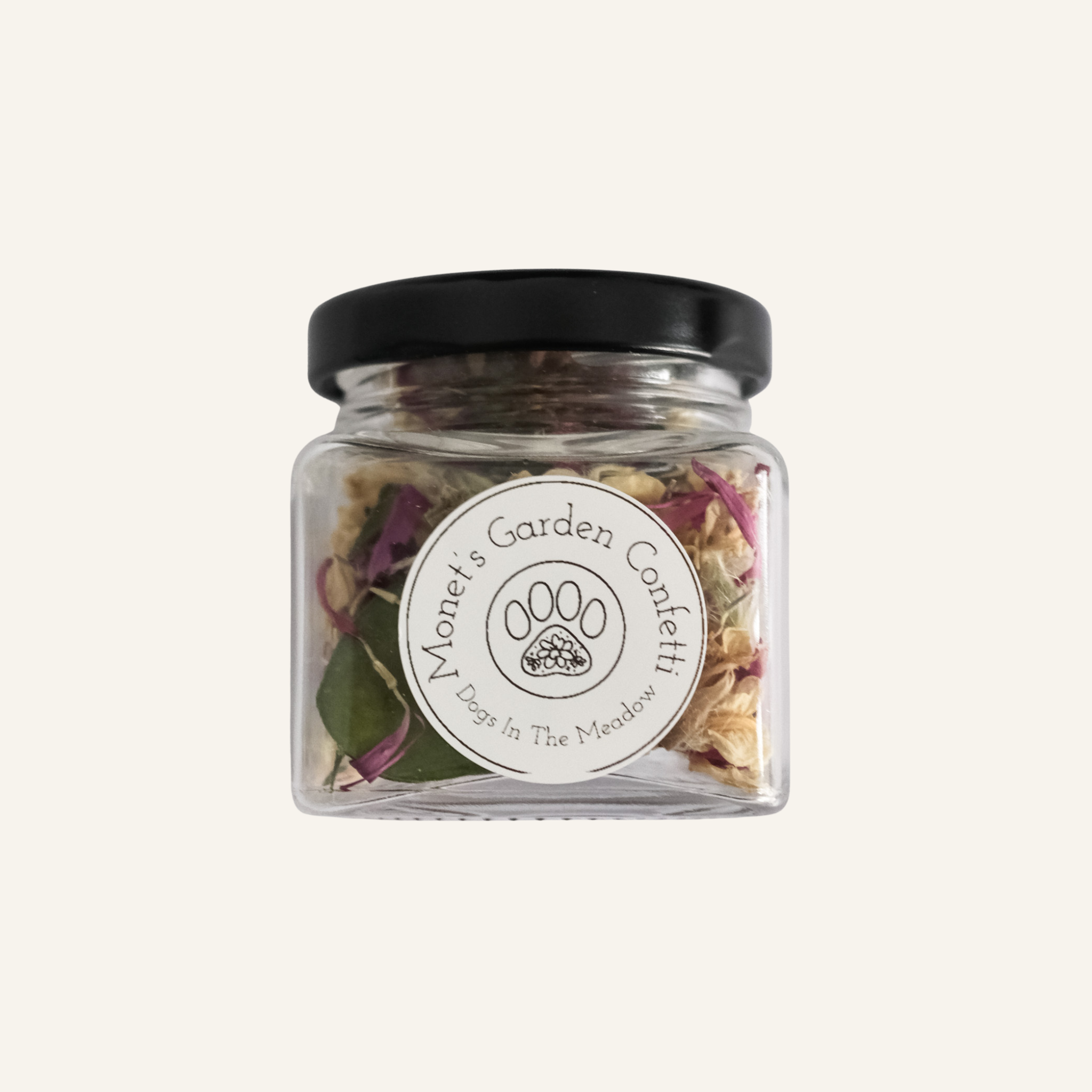 monet's garden confetti jar | dogs in the meadow