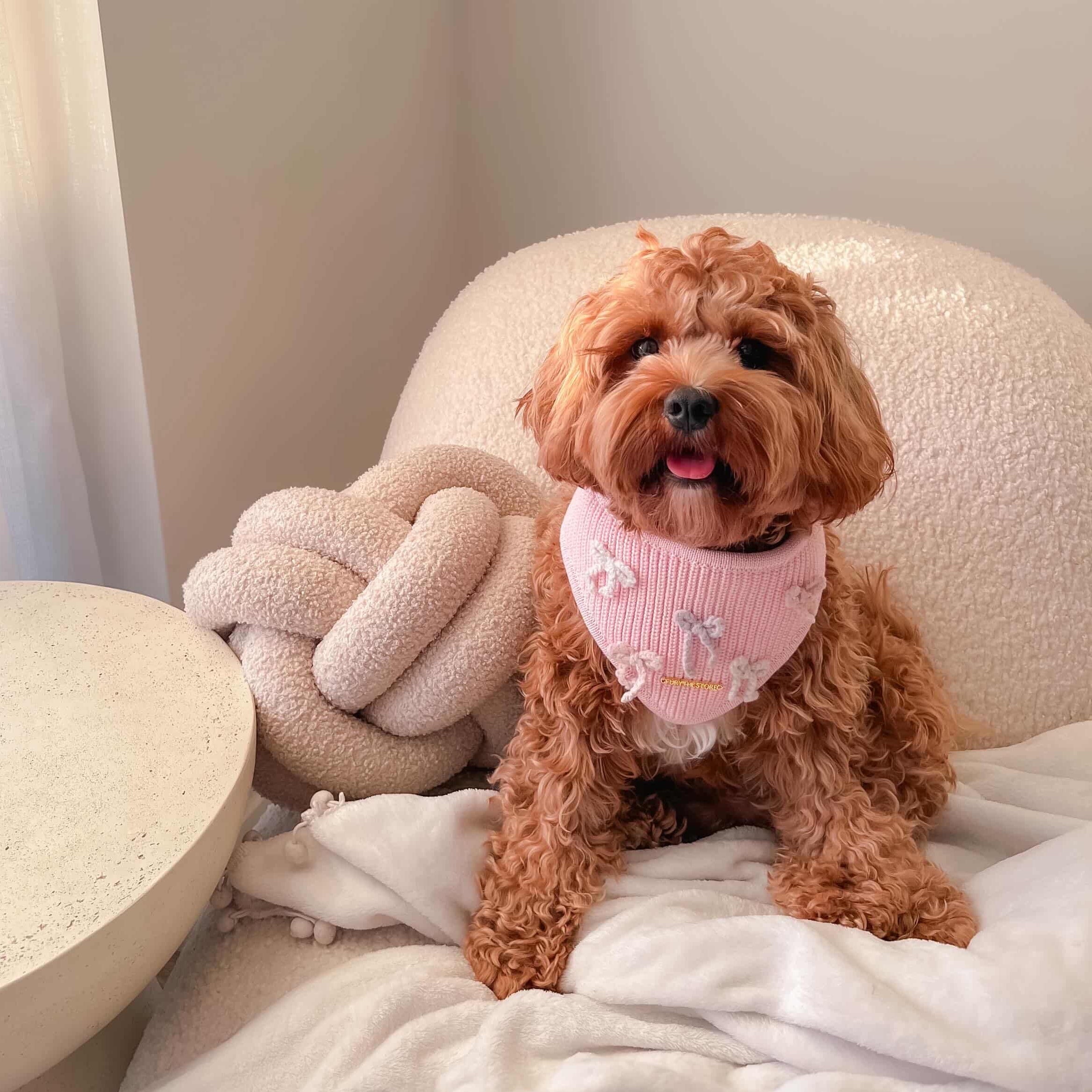 coquette knit bandana