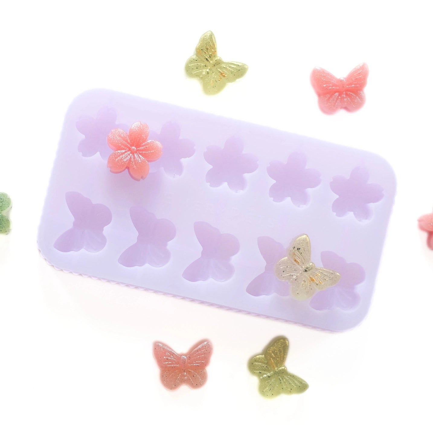 butterfly + sakura treat mold | emerypets