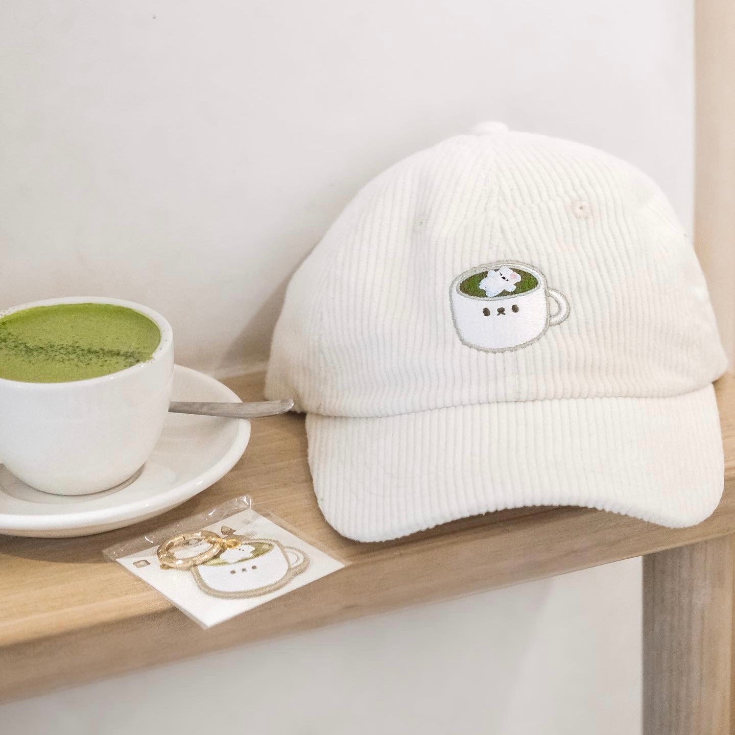 matcha latte cap
