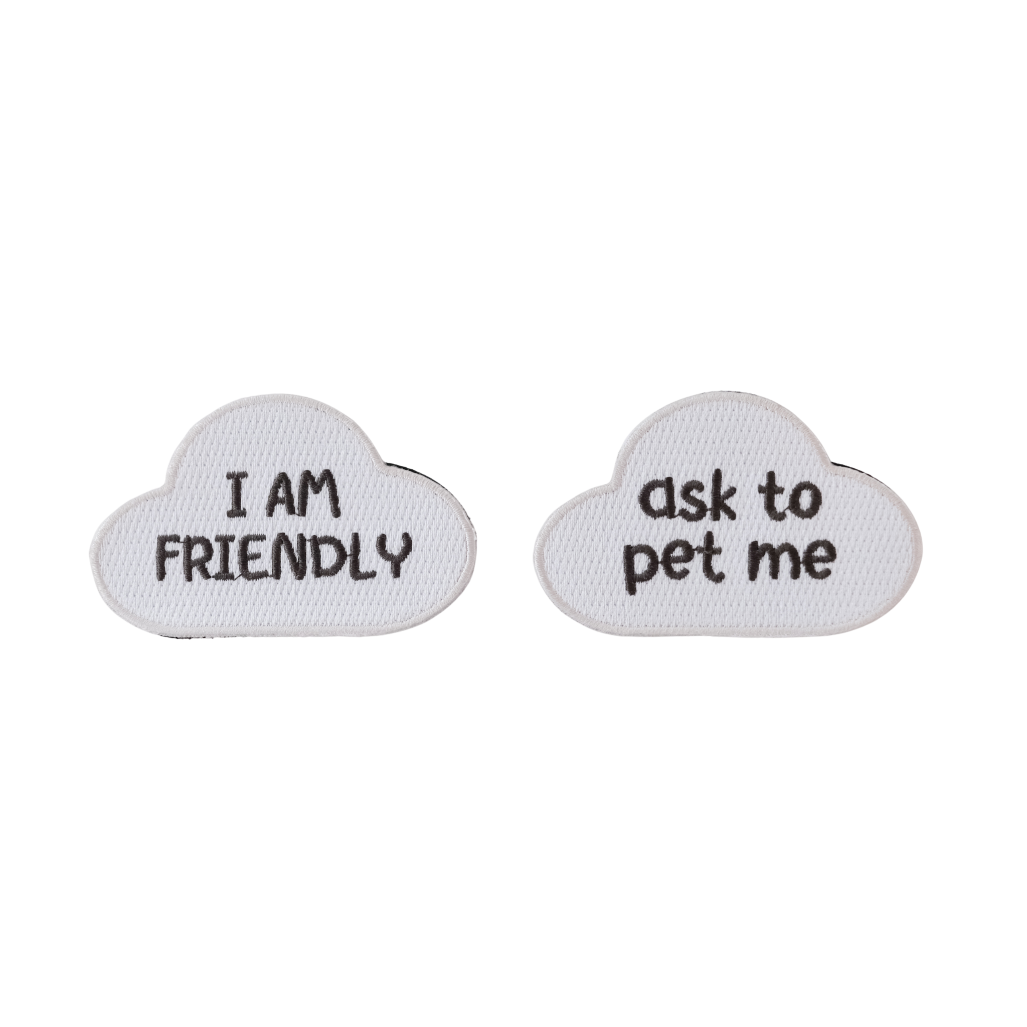 friendly floof (cloud) attachable patch