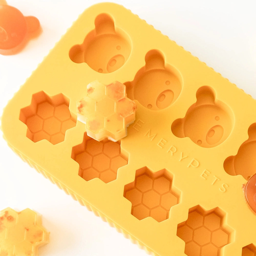 bear + honey treat mold | emerypets