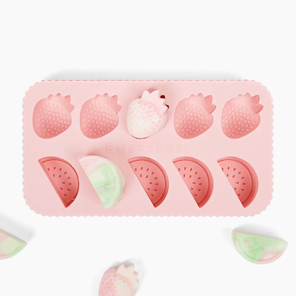 watermelon + strawberry treat mold | emerypets