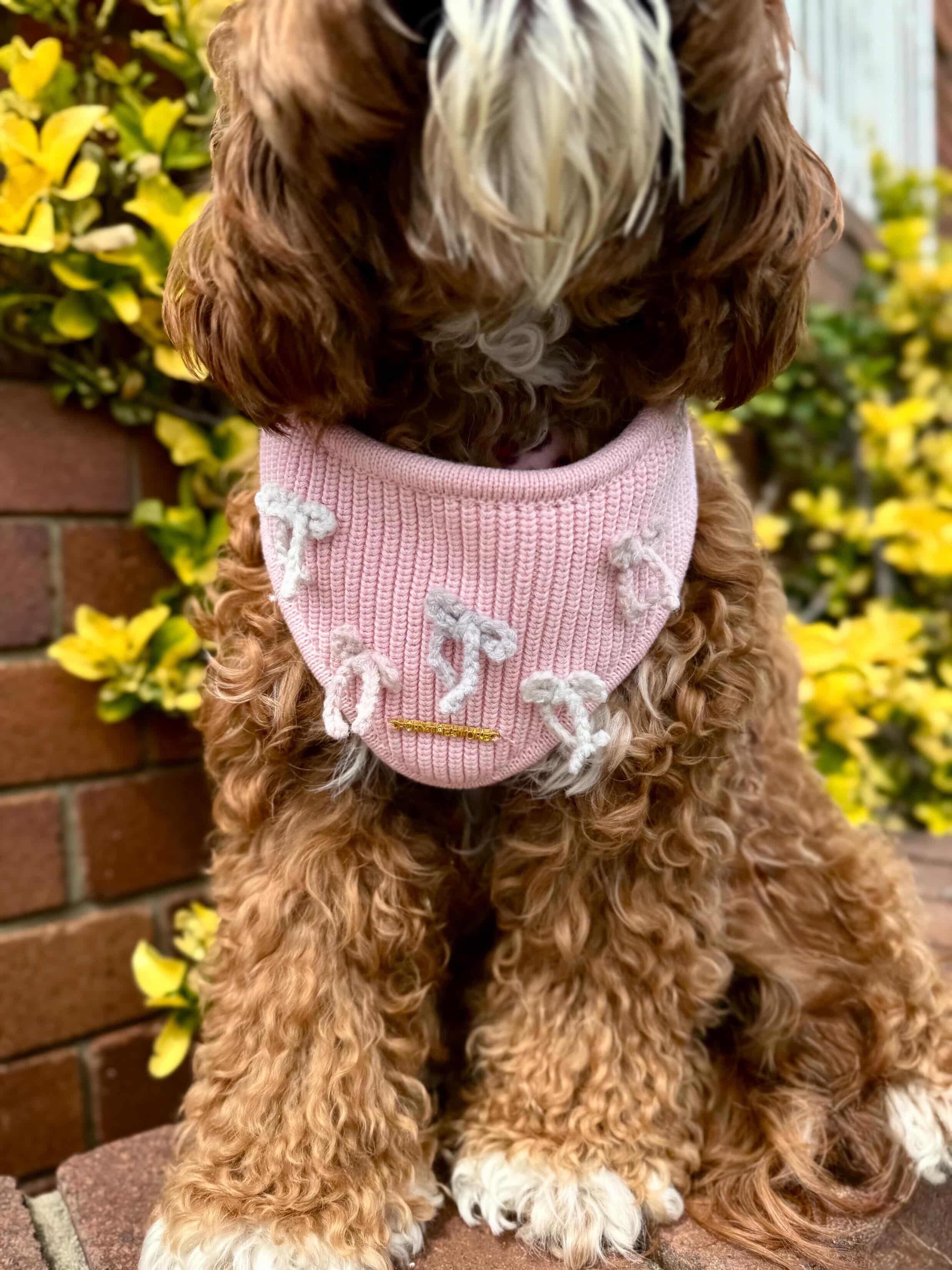 coquette knit bandana