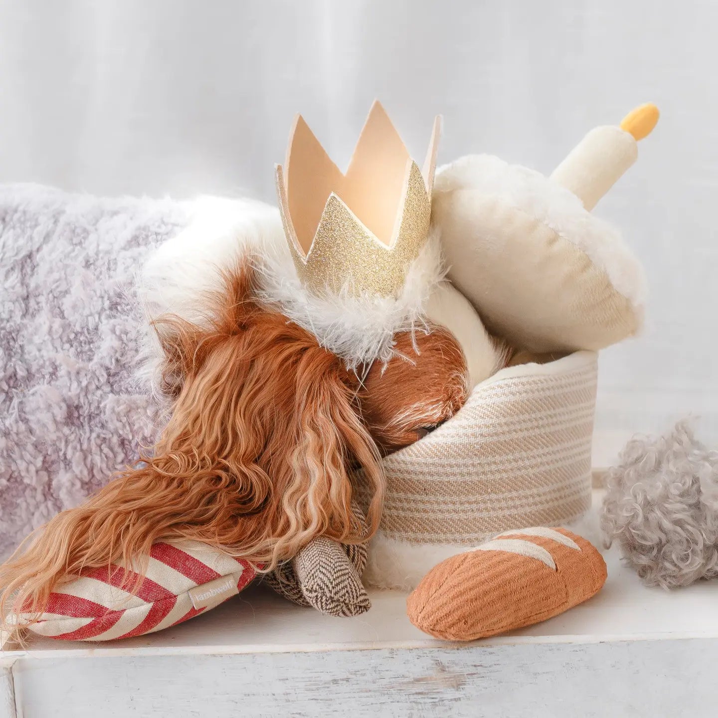 birthday cake snuffle + burrow toy set | lambwolf co