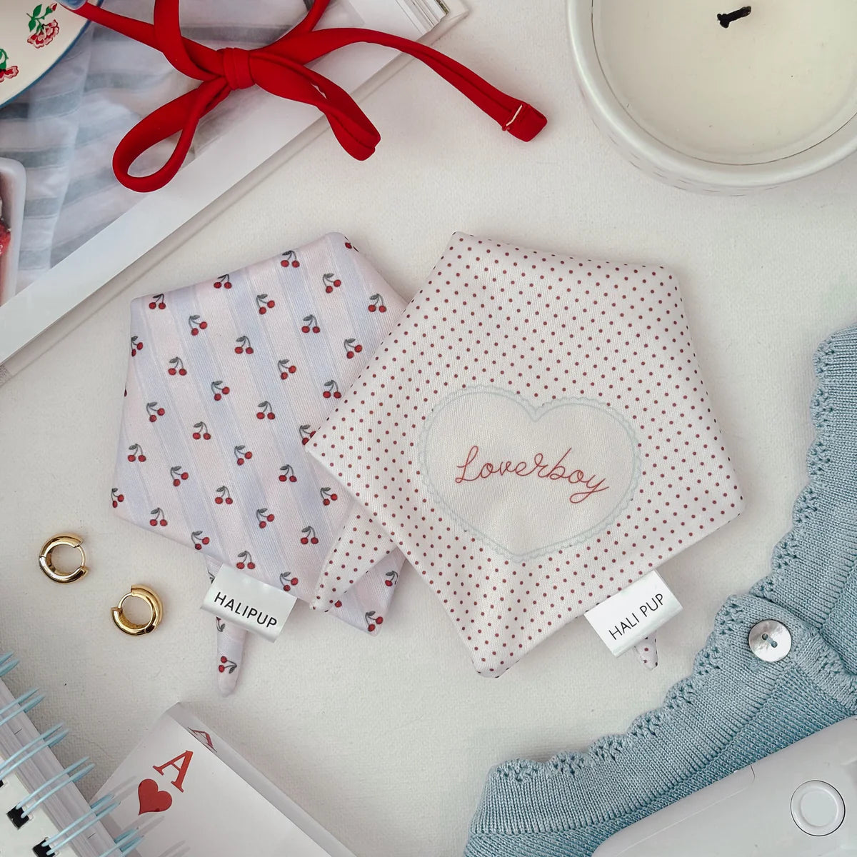lover boy dog bandana | halipup