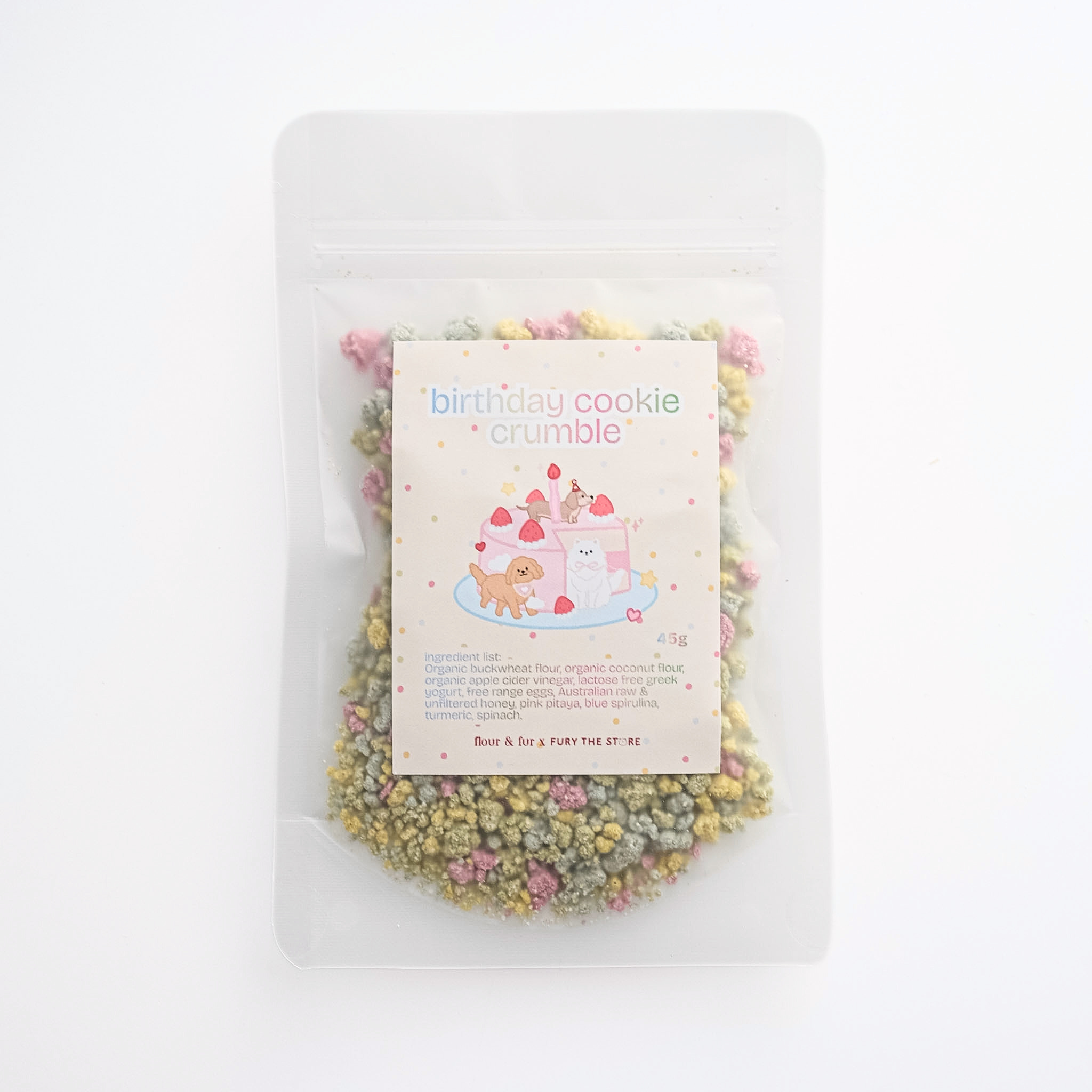 birthday cookie crumble | flour&fur