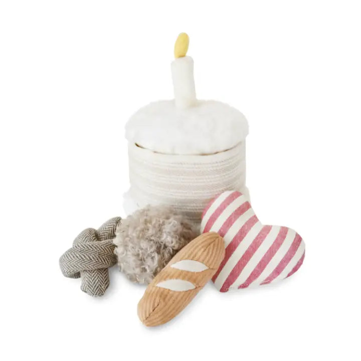 birthday cake snuffle + burrow toy set | lambwolf co