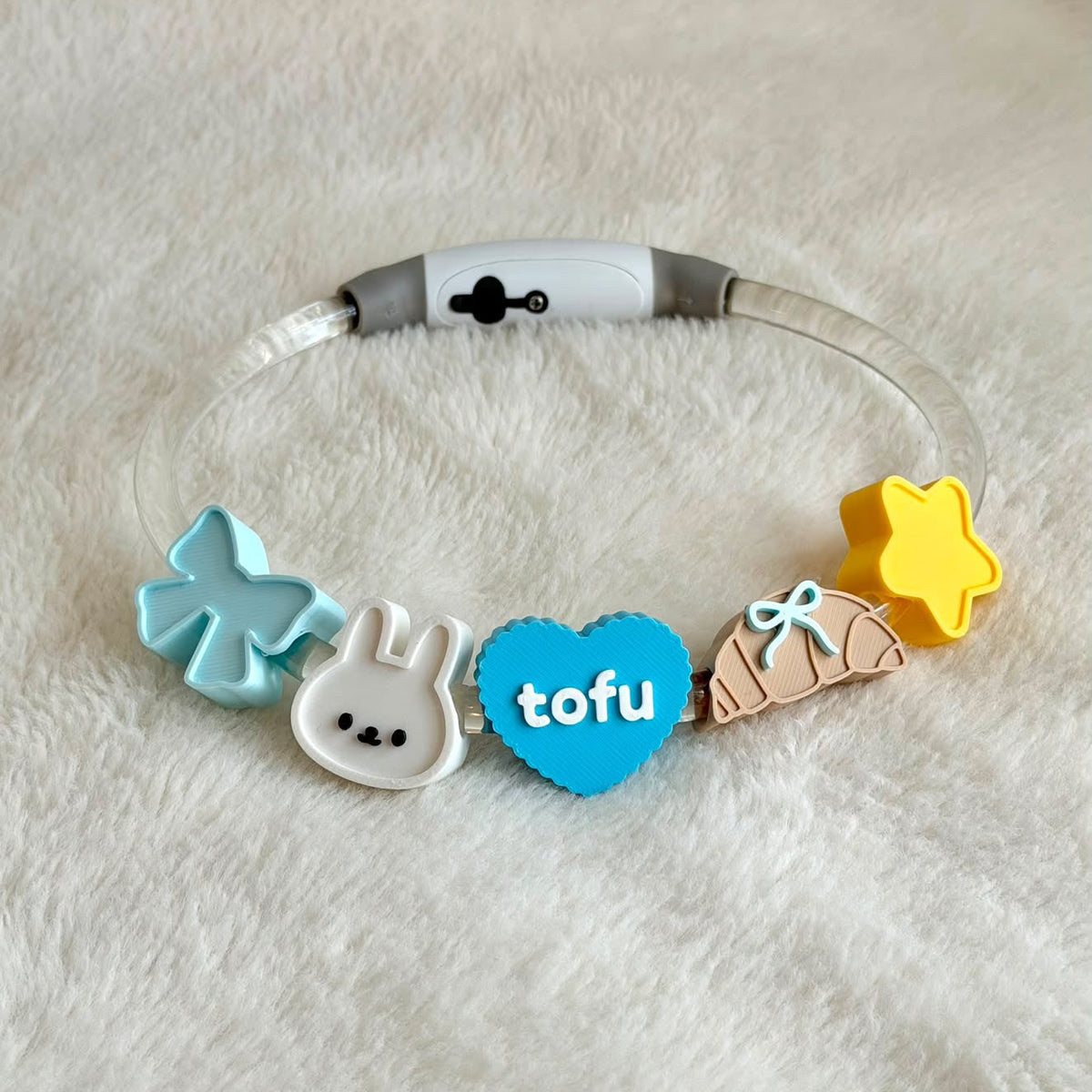 Personalised LED Night Collar Set