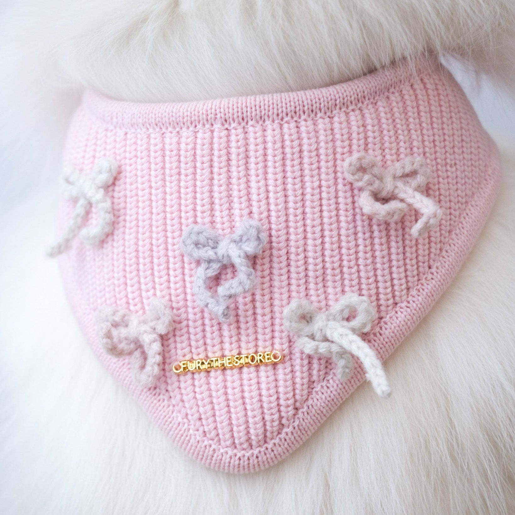 coquette knit bandana