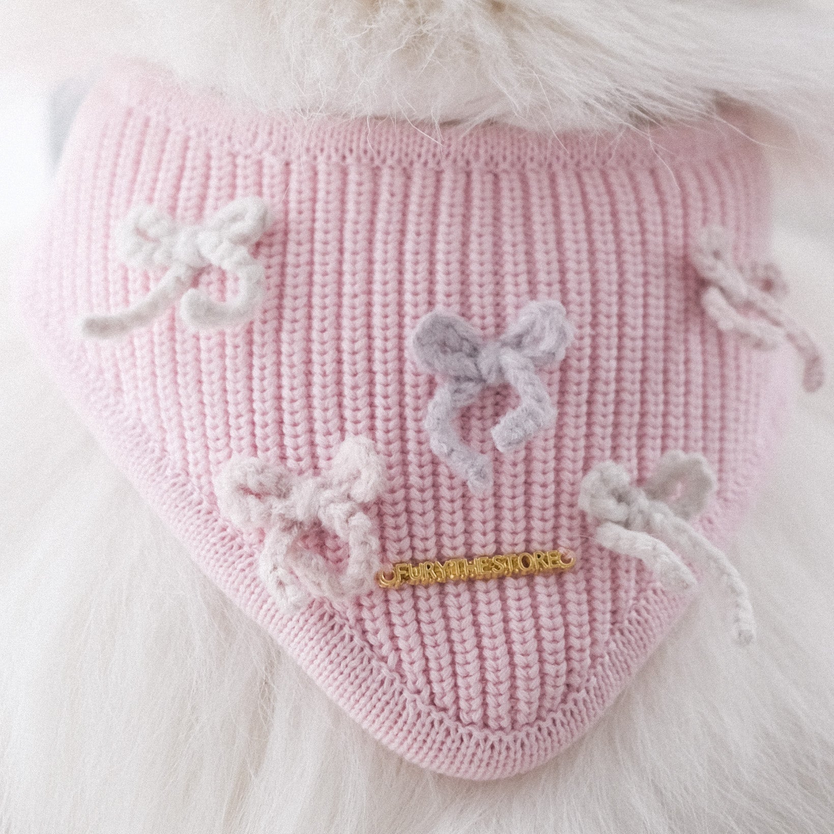 coquette knit bandana