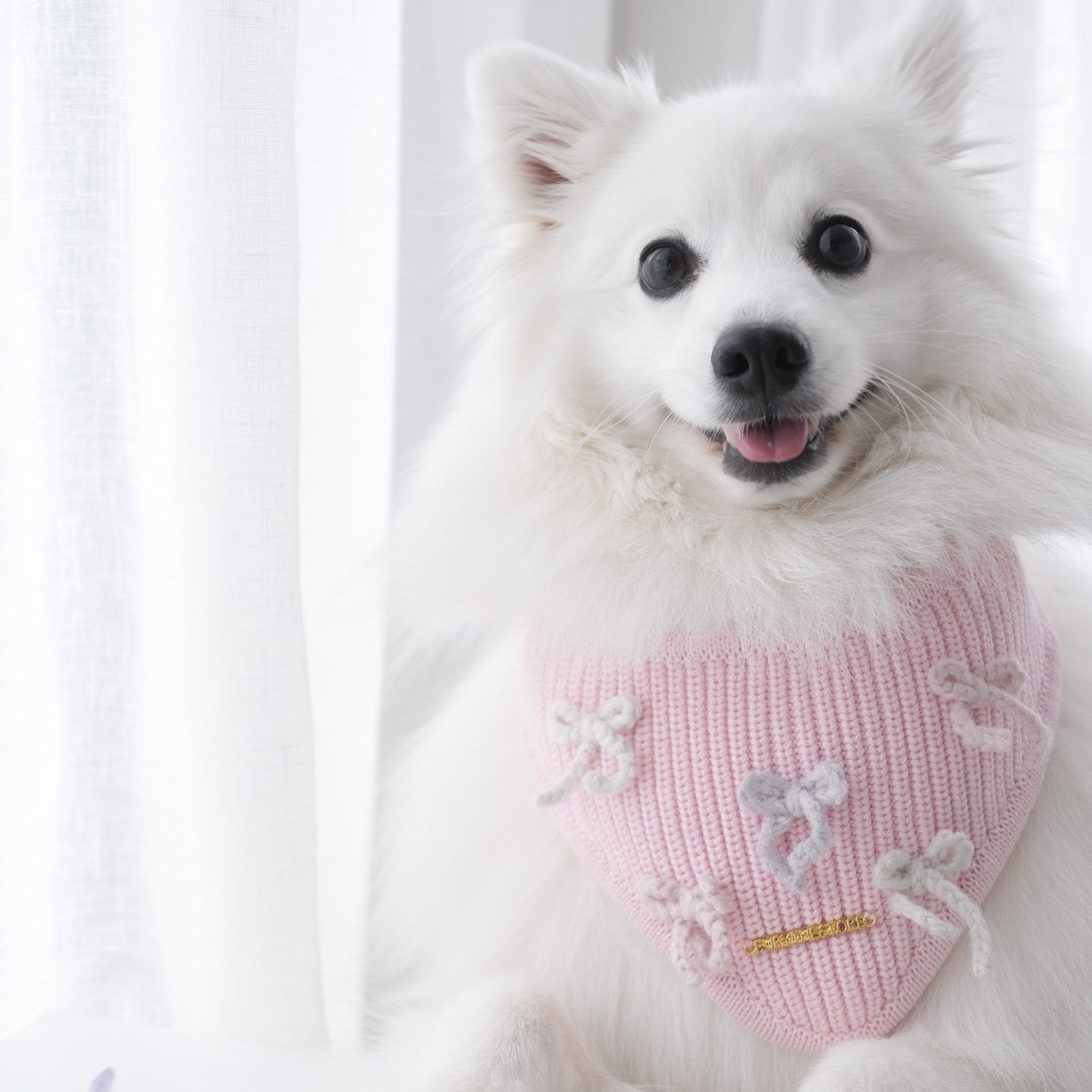 coquette knit bandana