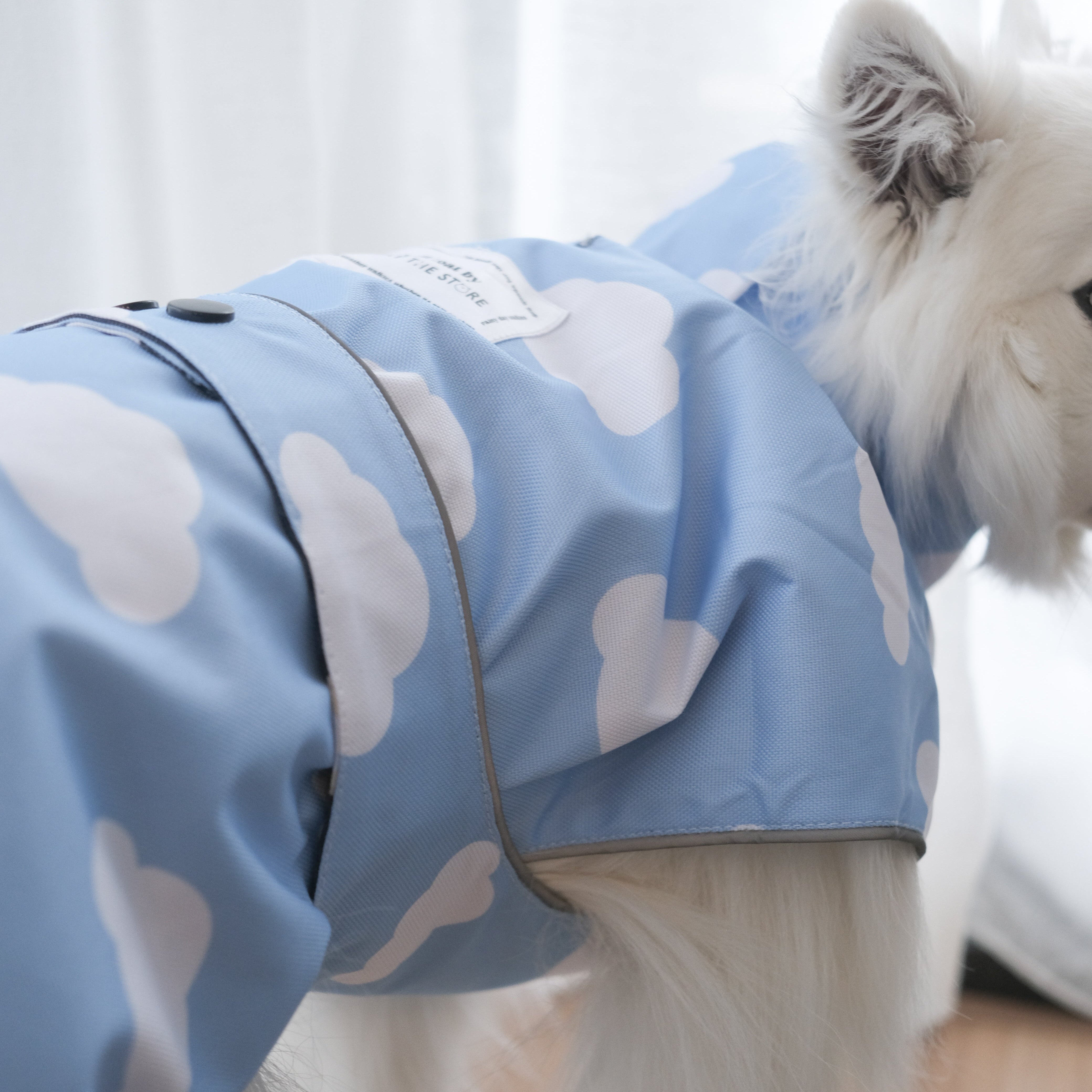 dogs in the rain reversible raincoat