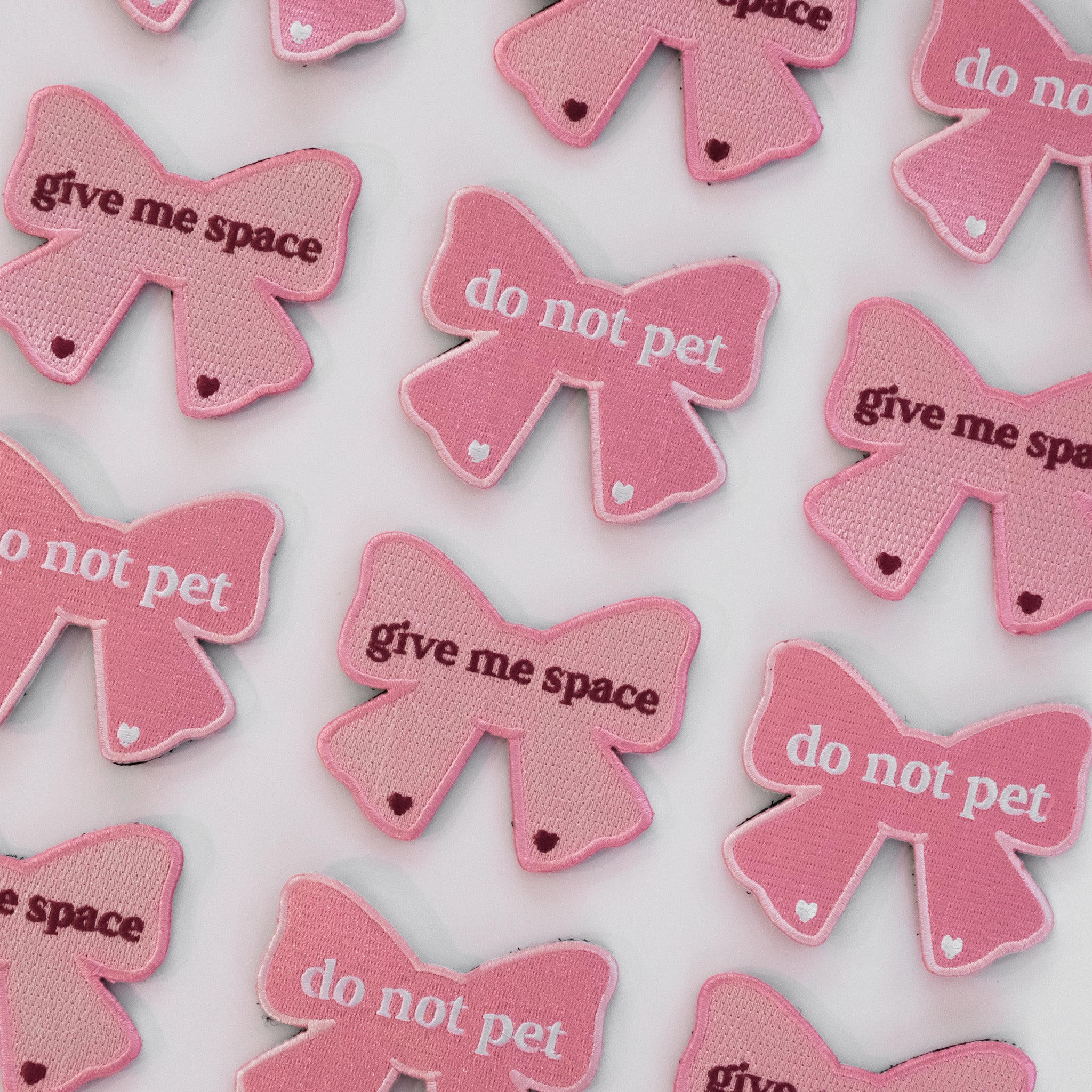 i'm just a girl (bow) attachable patch