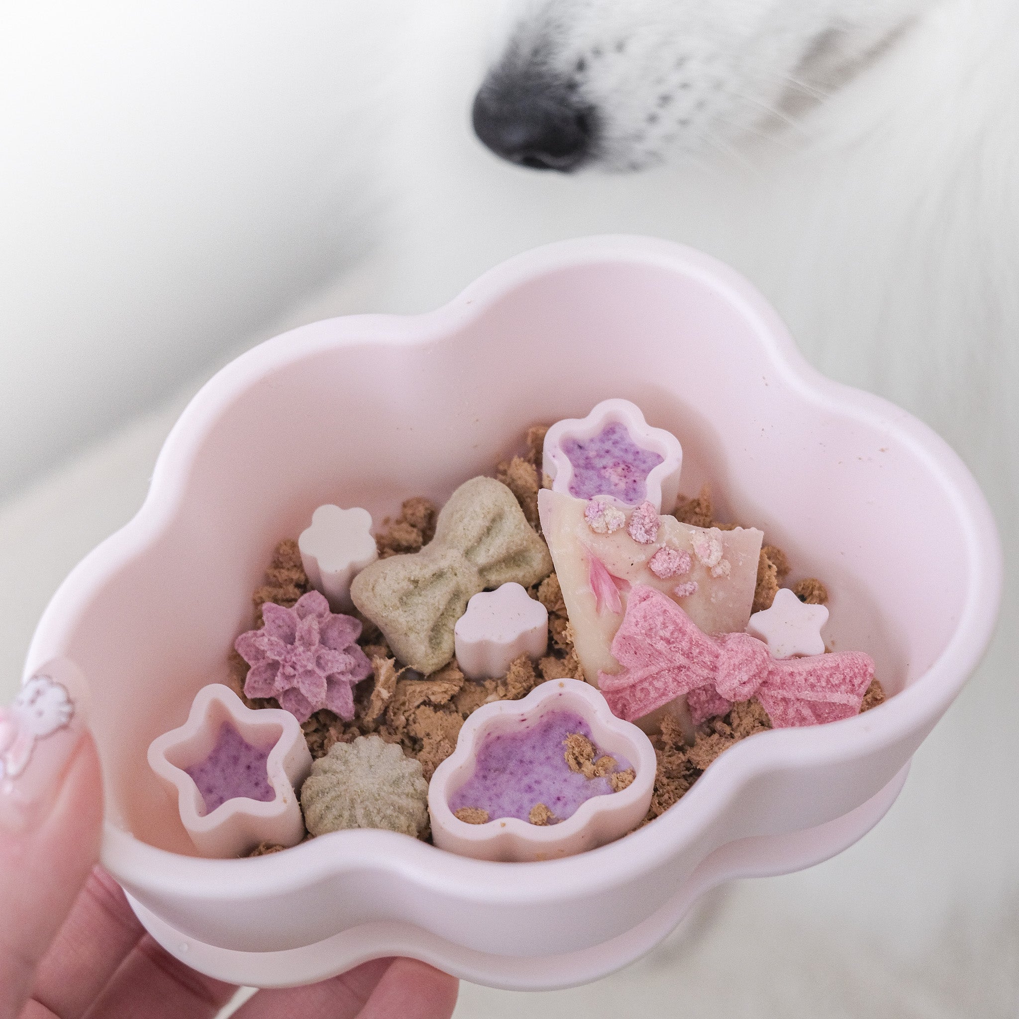 nimbus forage feeder set in peony