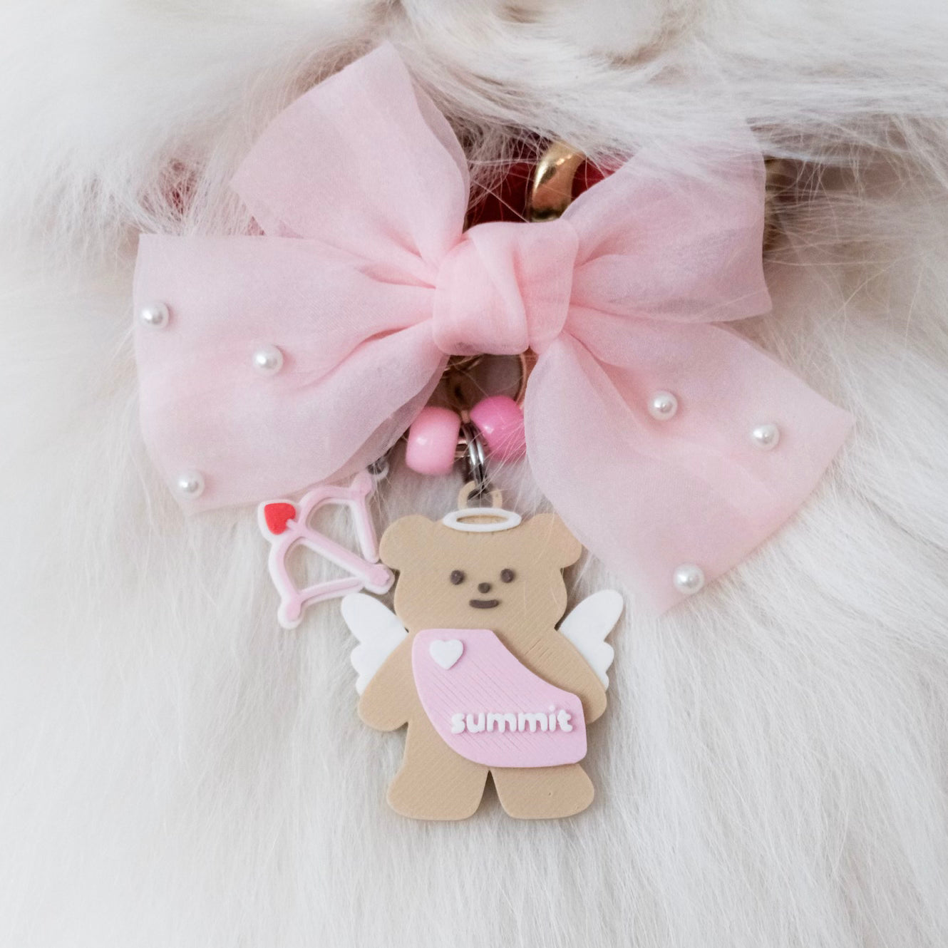 cupid bear custom name tag