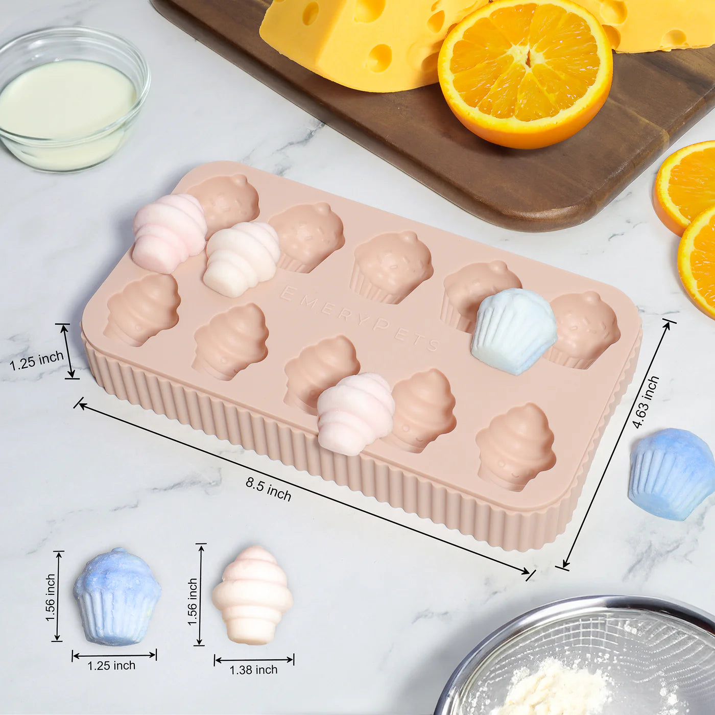 ice cream + cup cake treat mold | emerypets