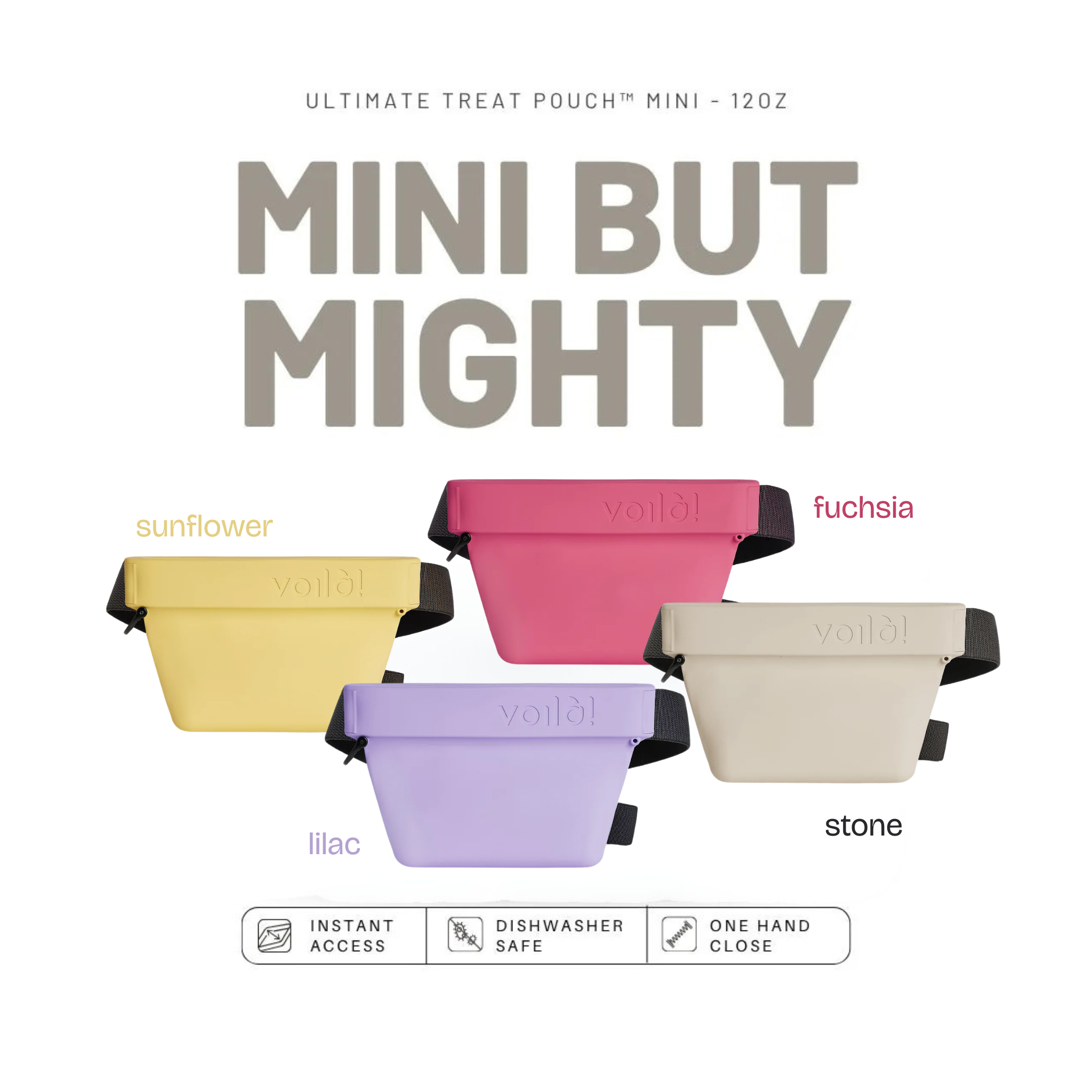 voila pets mini ultimate treat pouch