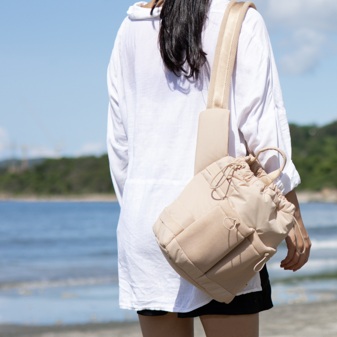 everyday dog walking bag / latte
