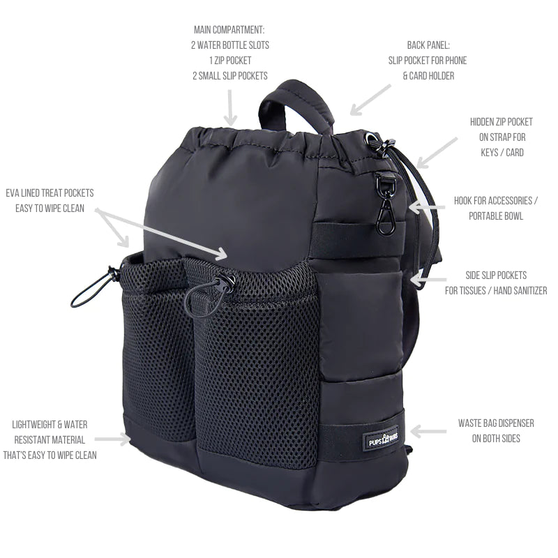 everyday dog walking bag / latte