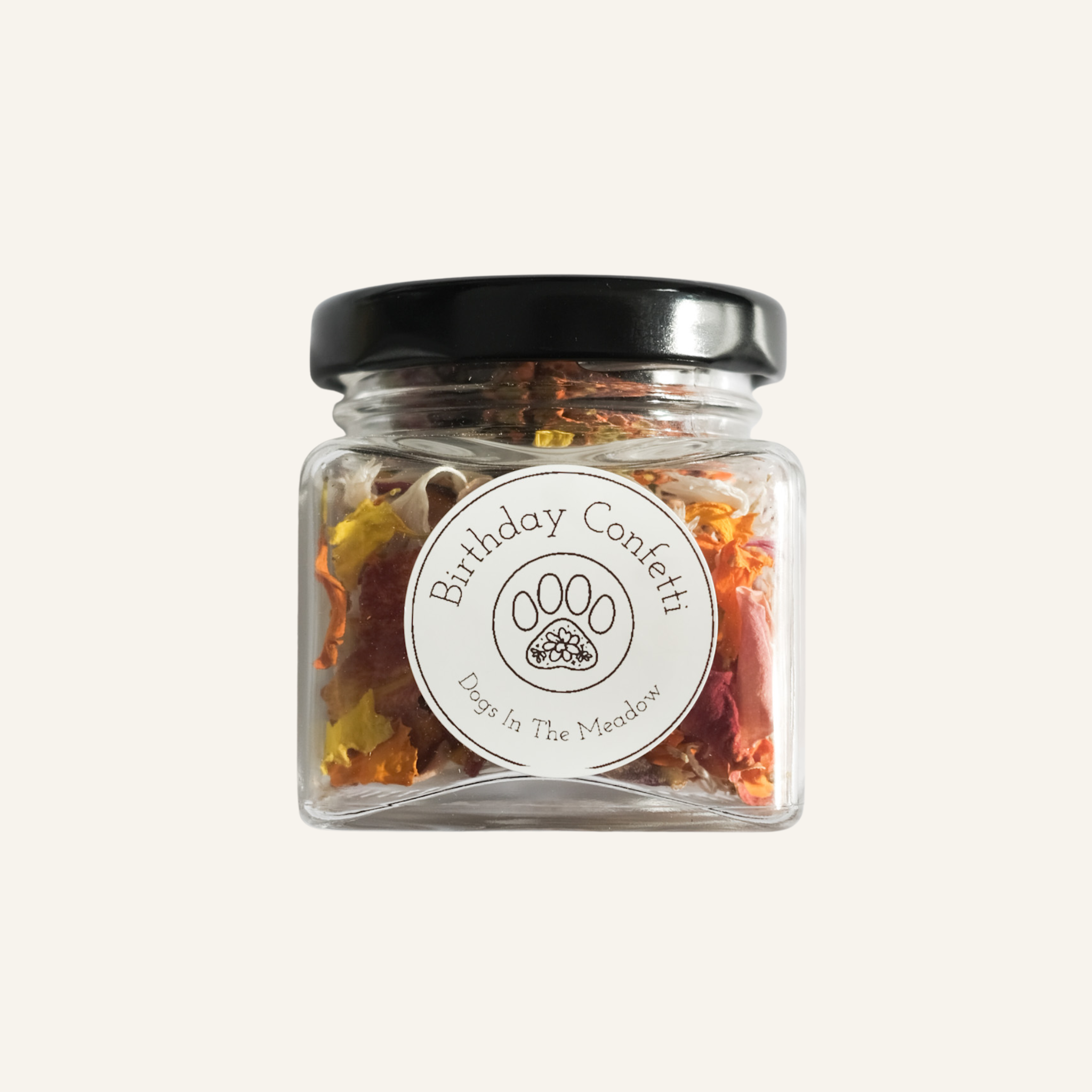 birthday confetti jar | dogs in the meadow
