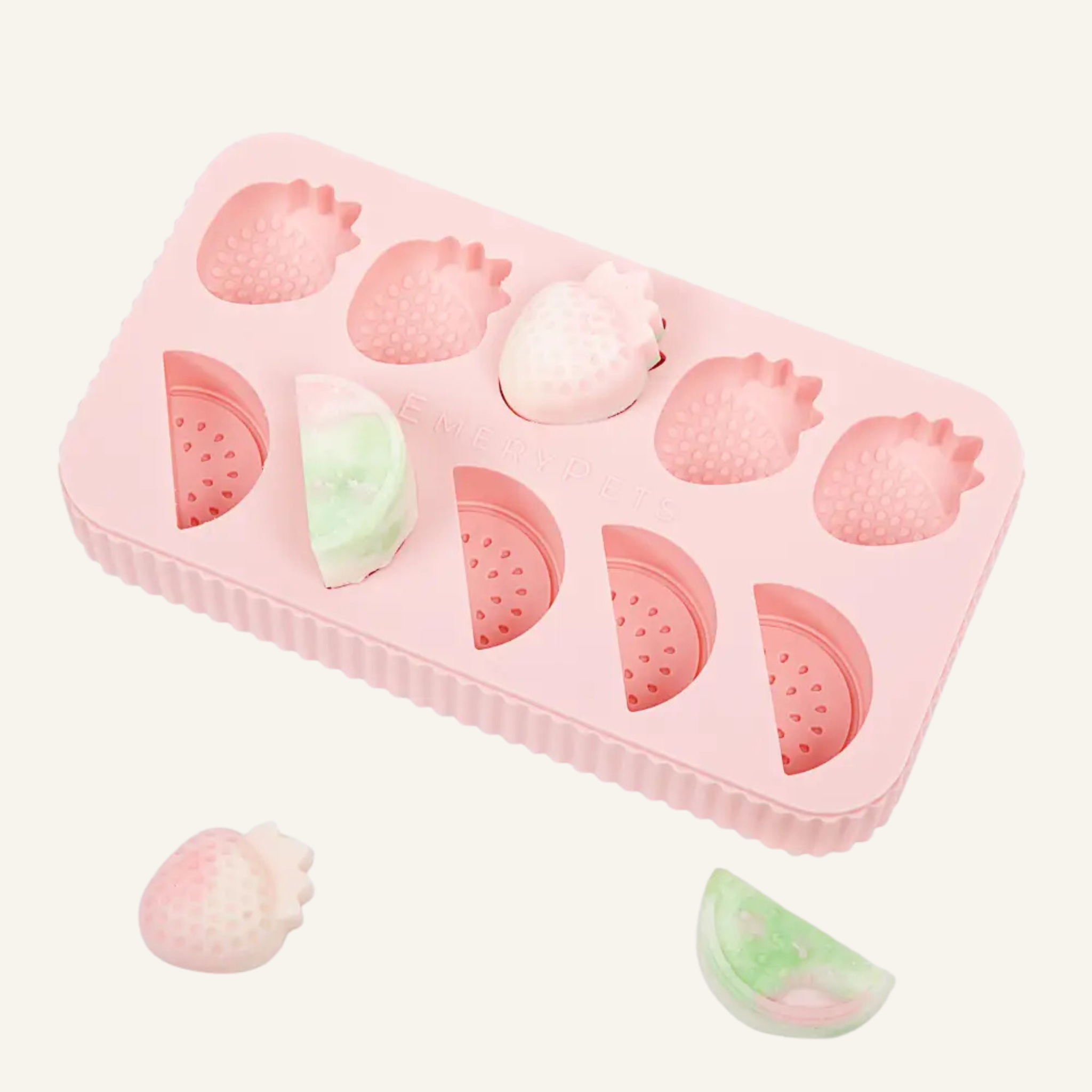 watermelon + strawberry treat mold | emerypets