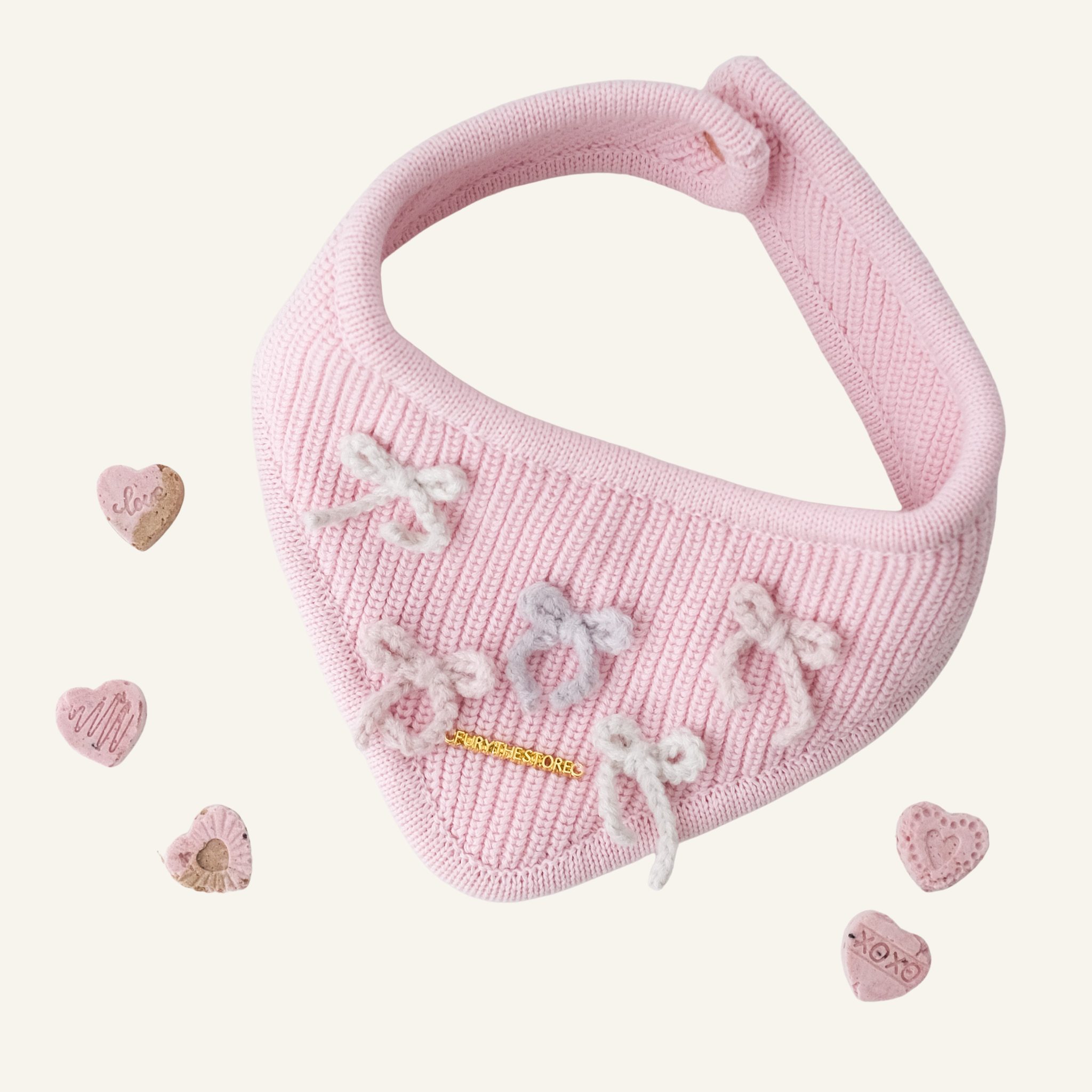 coquette knit bandana