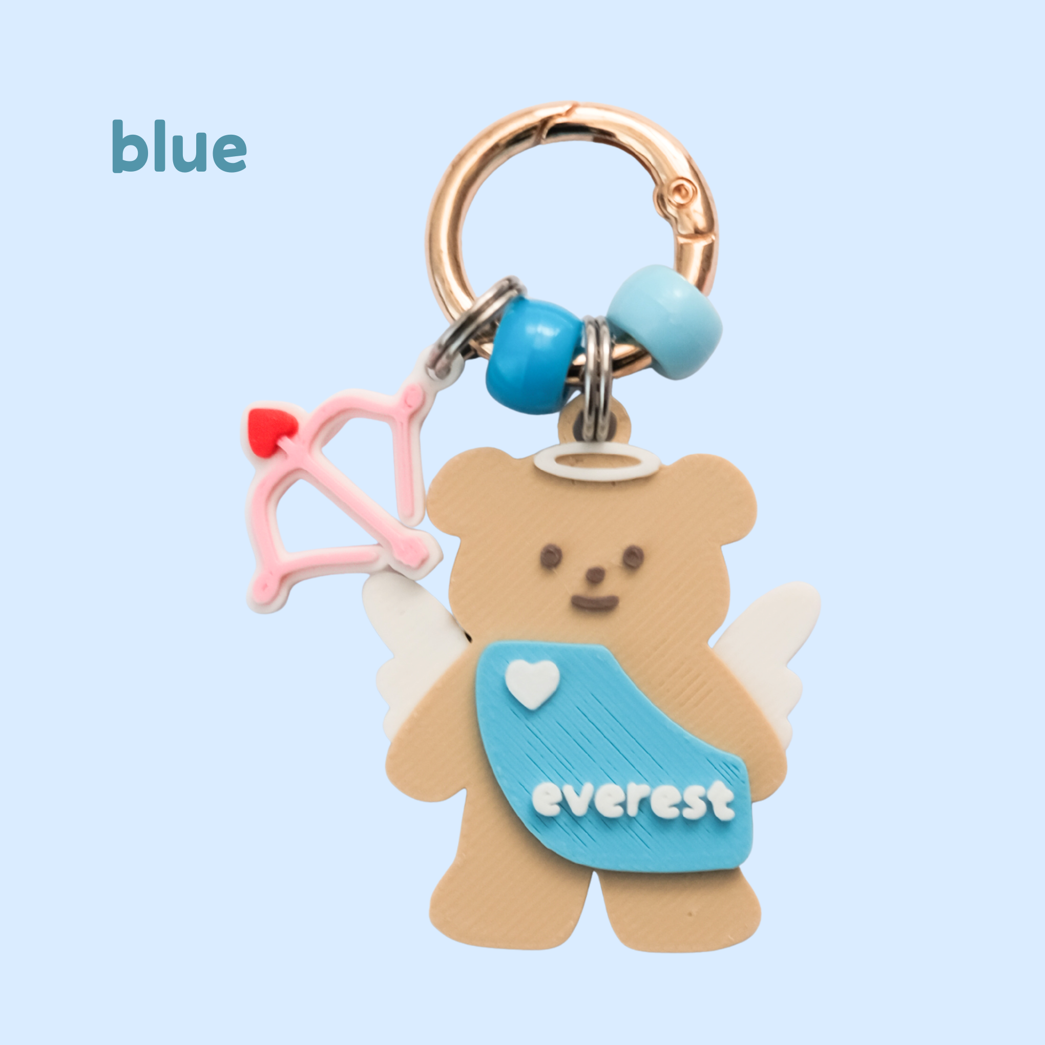 cupid bear custom name tag