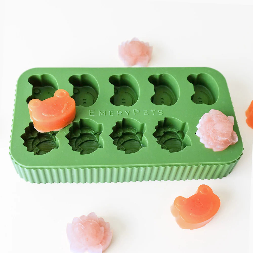 frog + lotus treat mold | emerypets