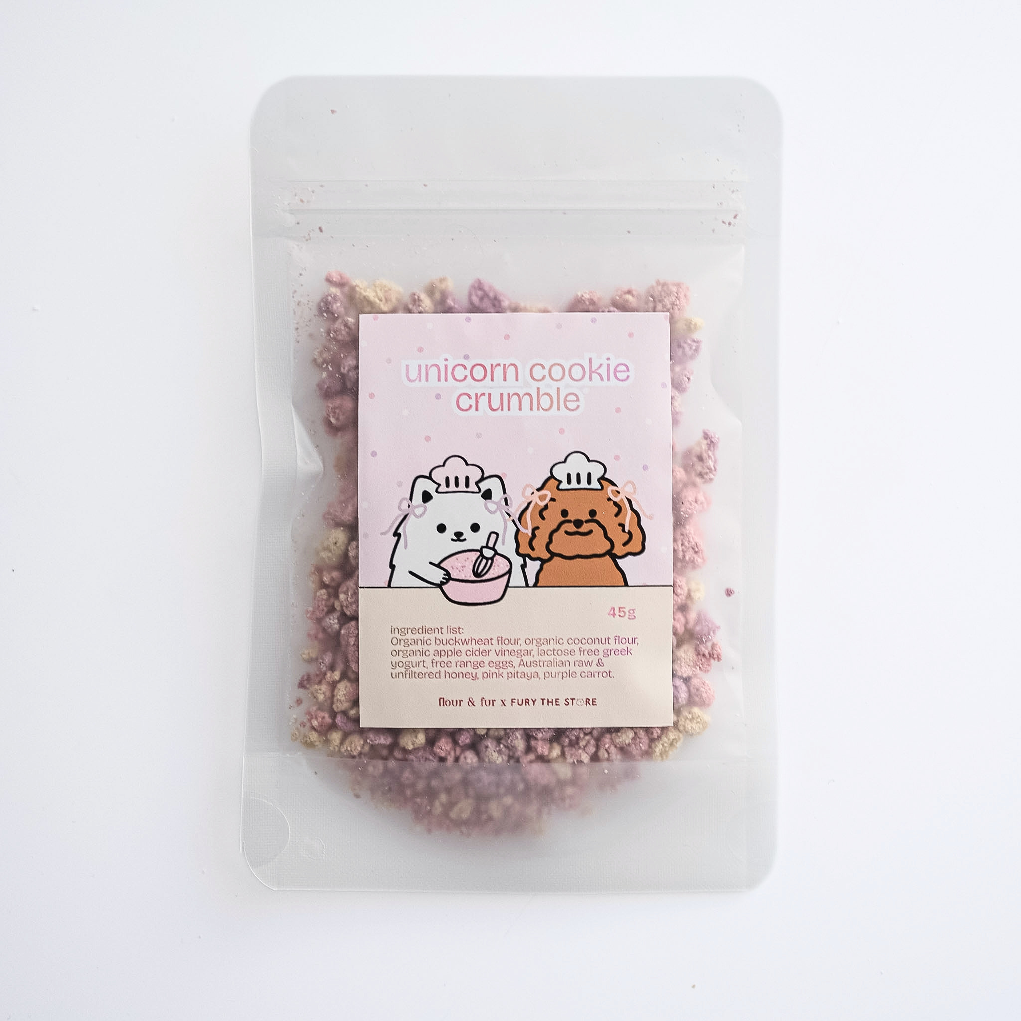 unicorn cookie crumble | flour&fur