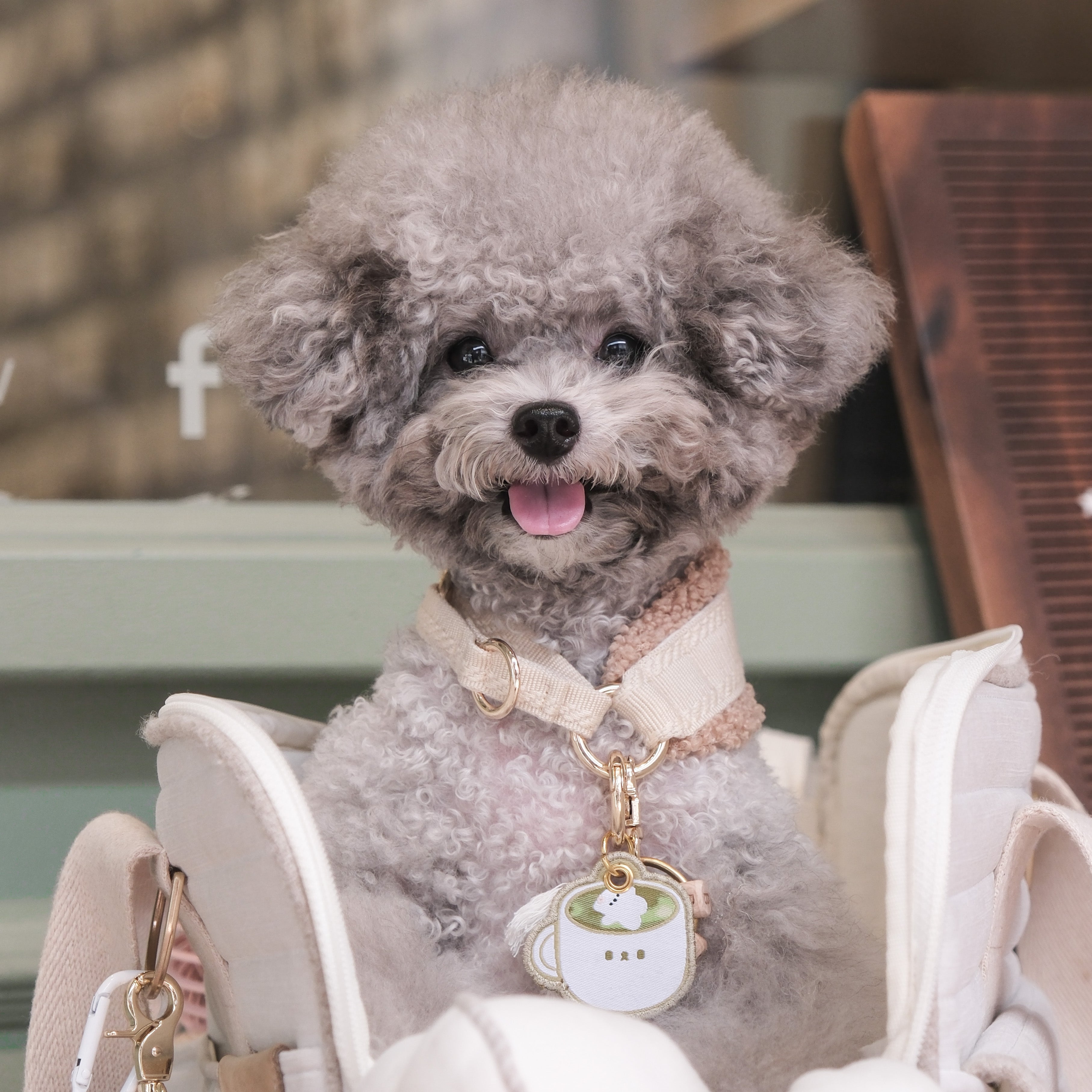 matcha latte charm tag