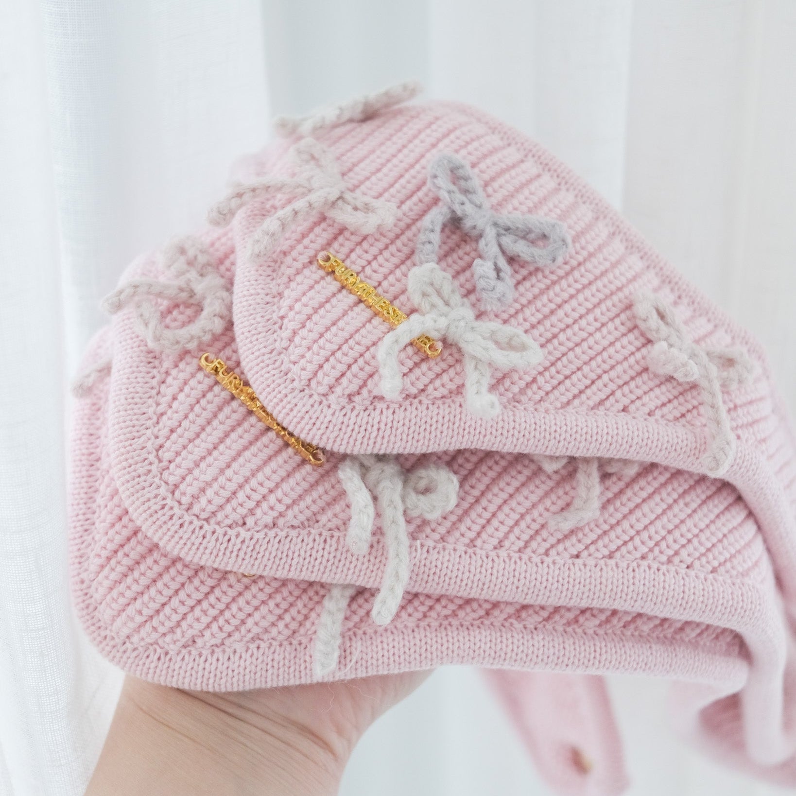 coquette knit bandana