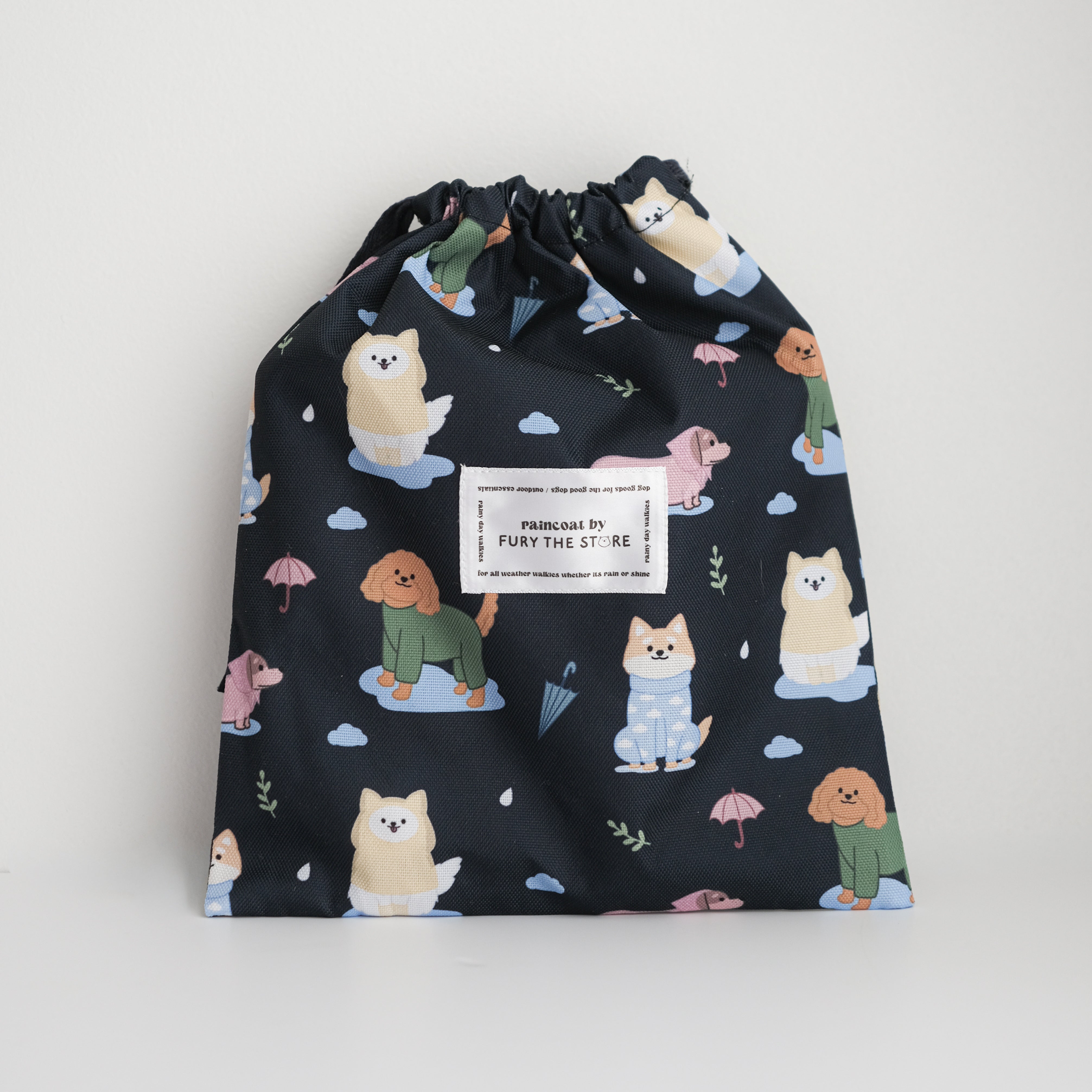 dogs in the rain reversible raincoat 2.0 [with buckle!]