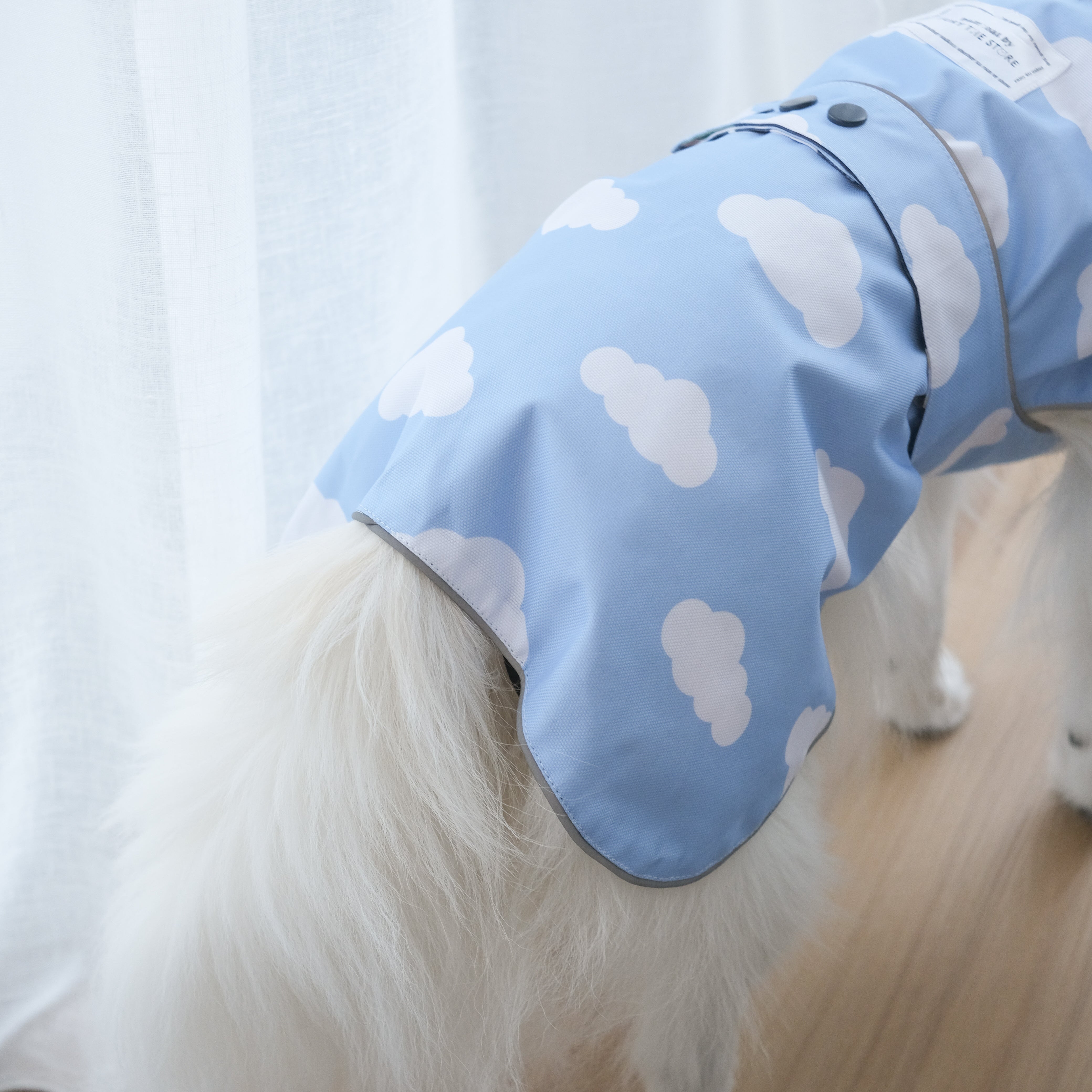 dogs in the rain reversible raincoat