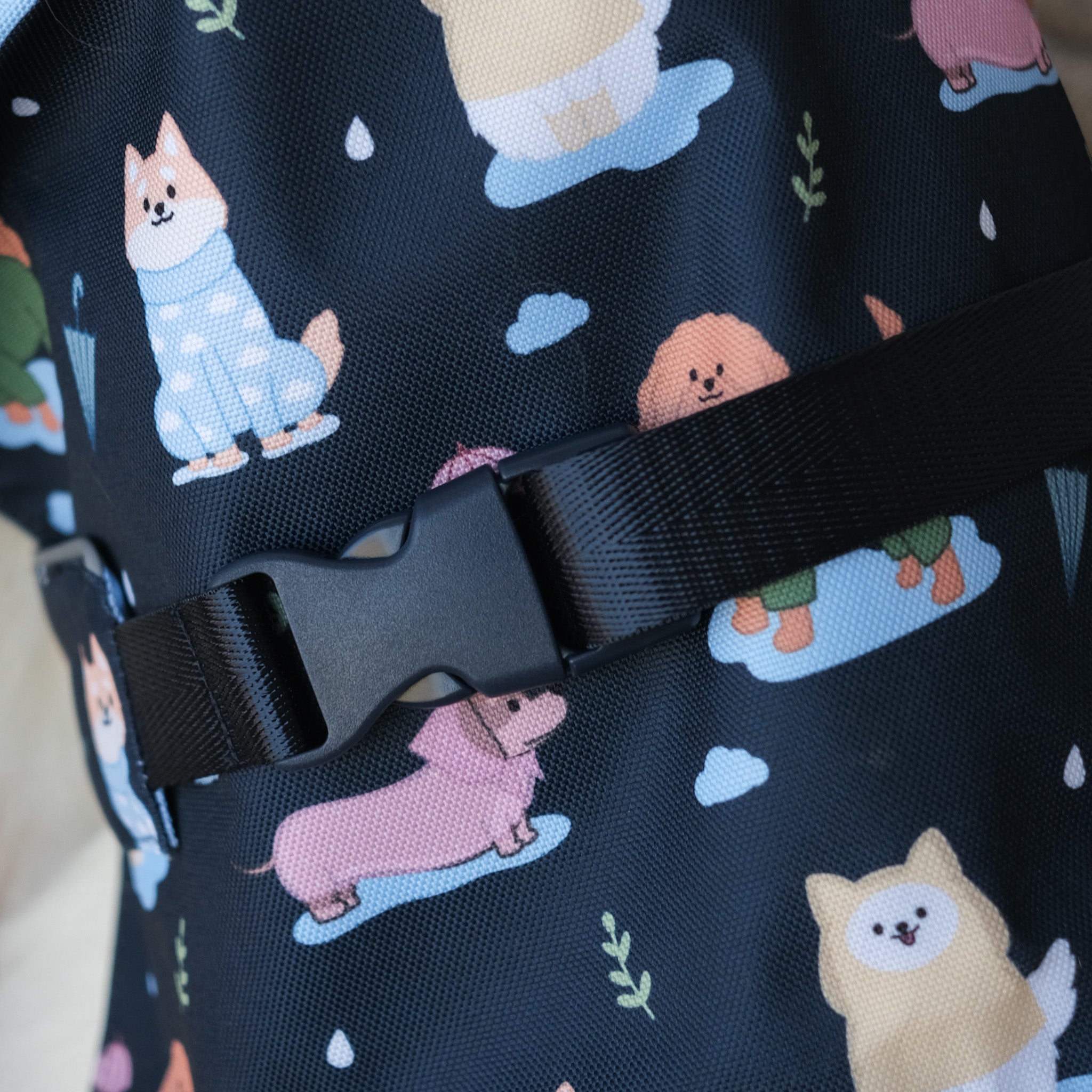 dogs in the rain reversible raincoat 2.0 [with buckle!]