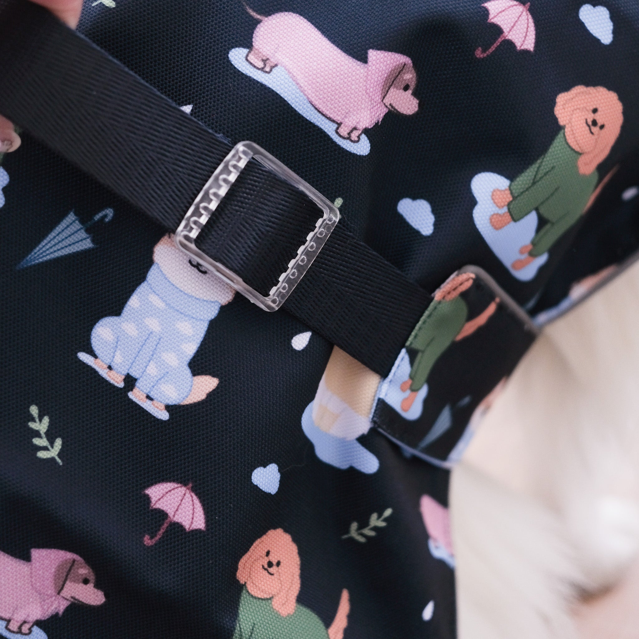 dogs in the rain reversible raincoat 2.0 [with buckle!]