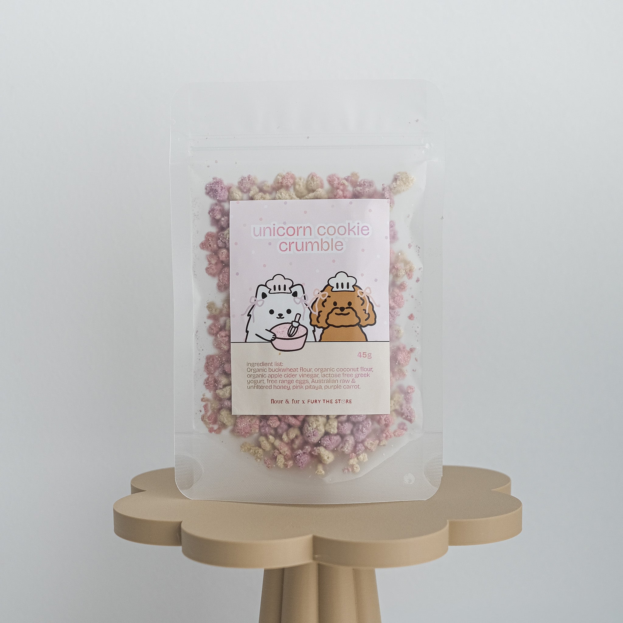 unicorn cookie crumble | flour&fur
