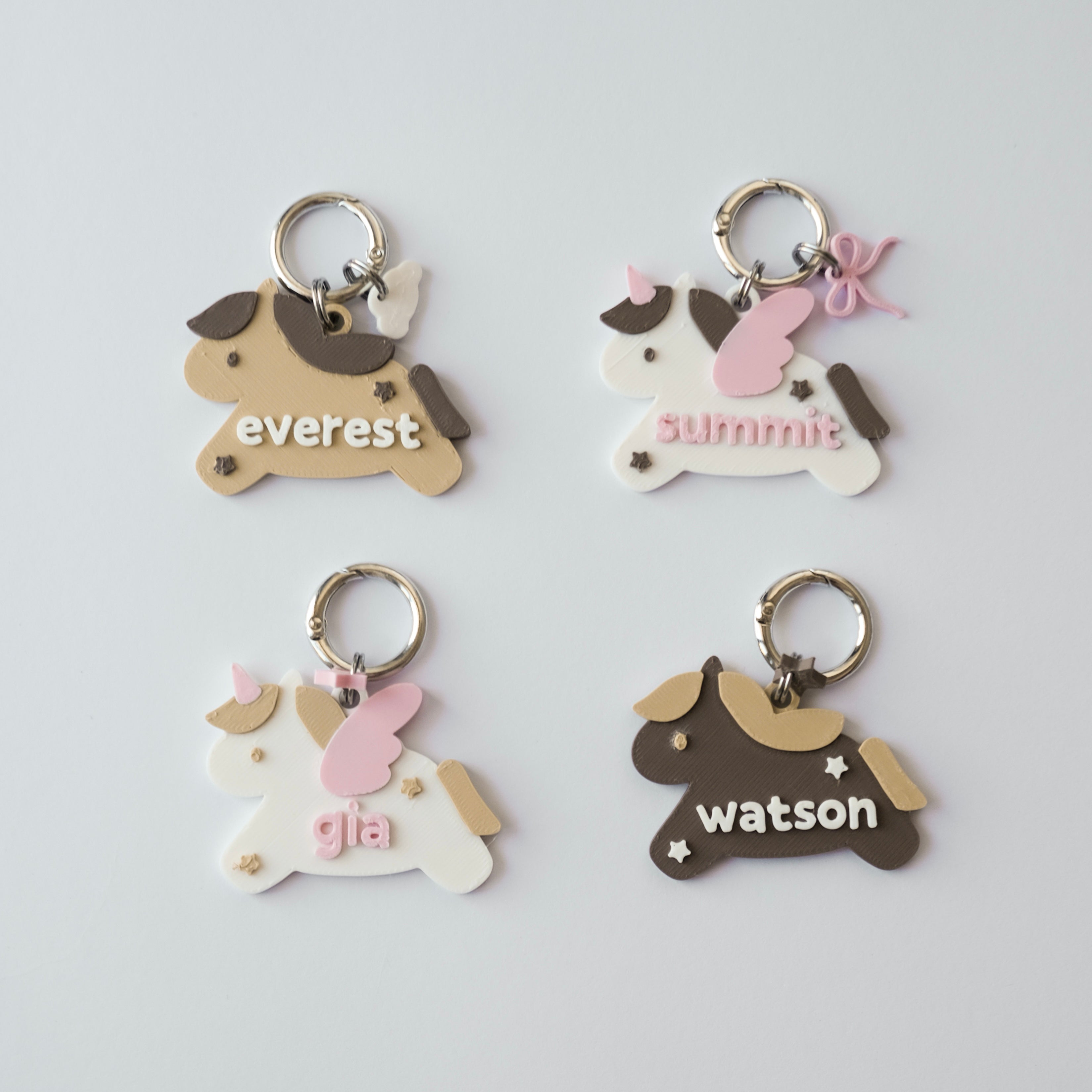 year of the horse custom name tag