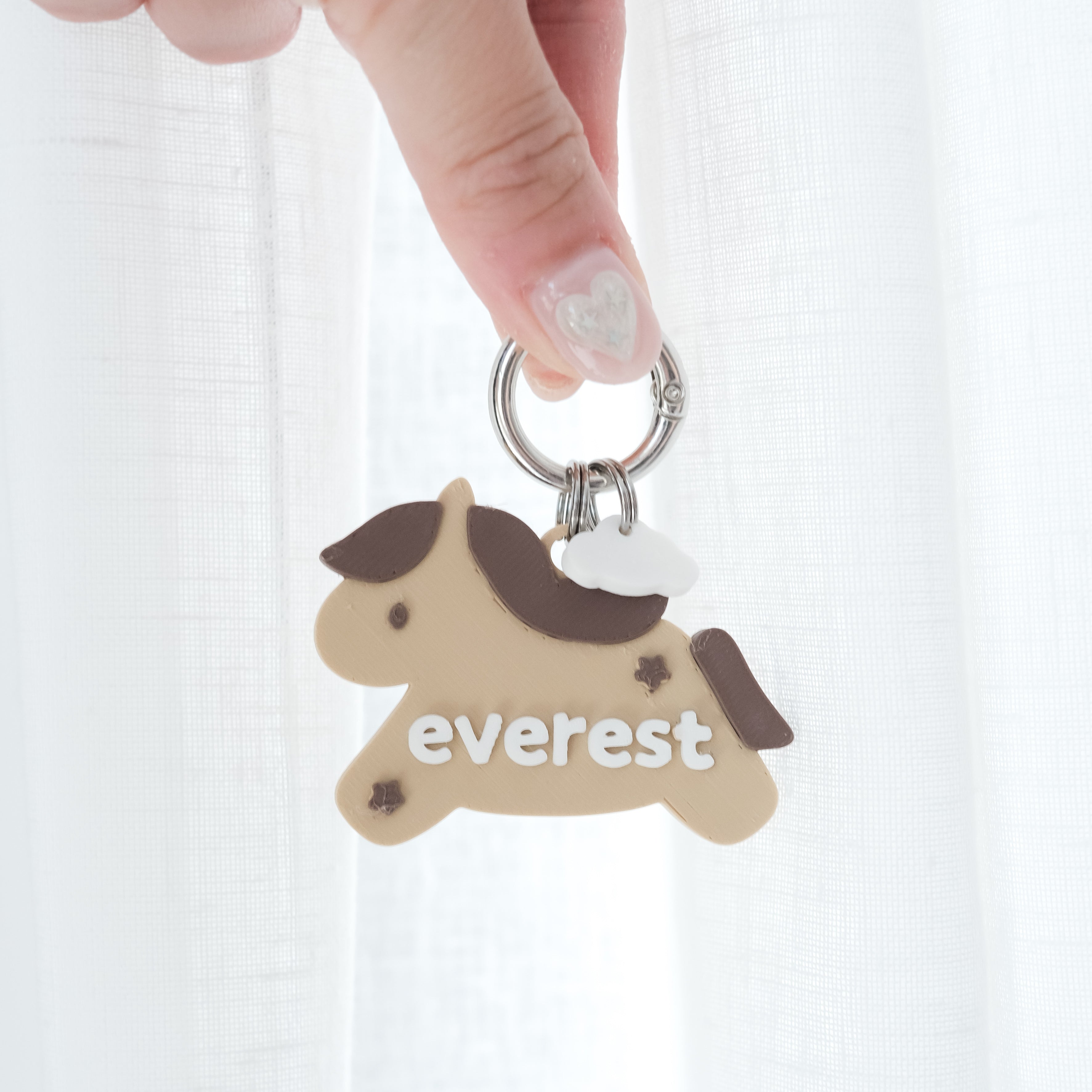 year of the horse custom name tag
