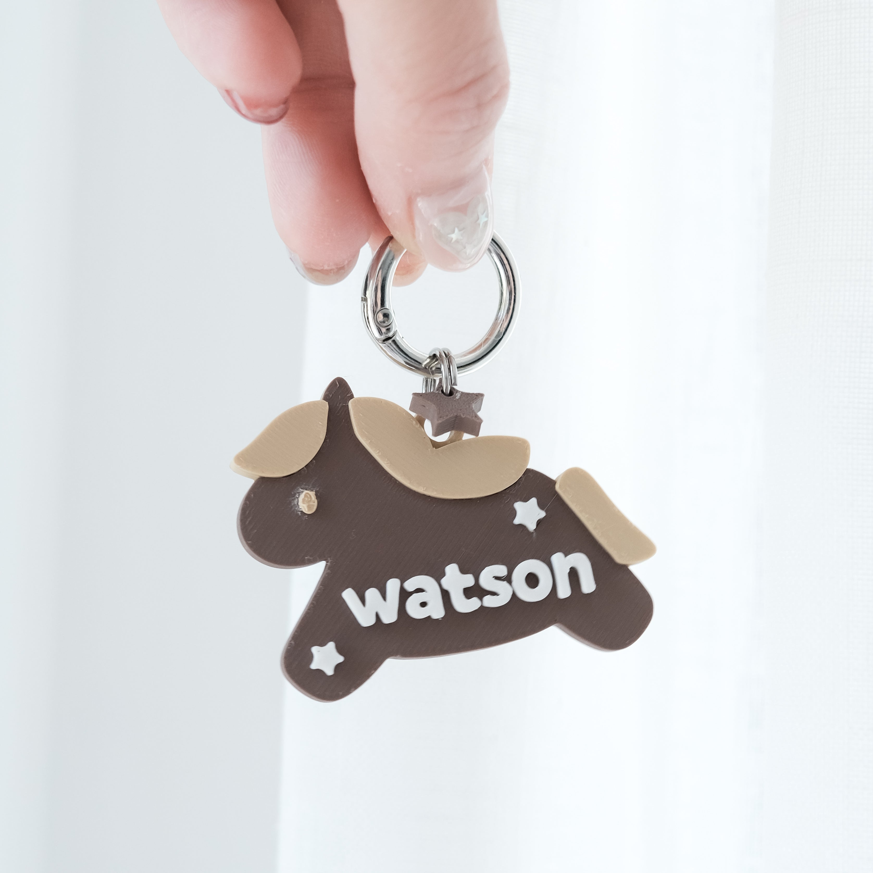 year of the horse custom name tag