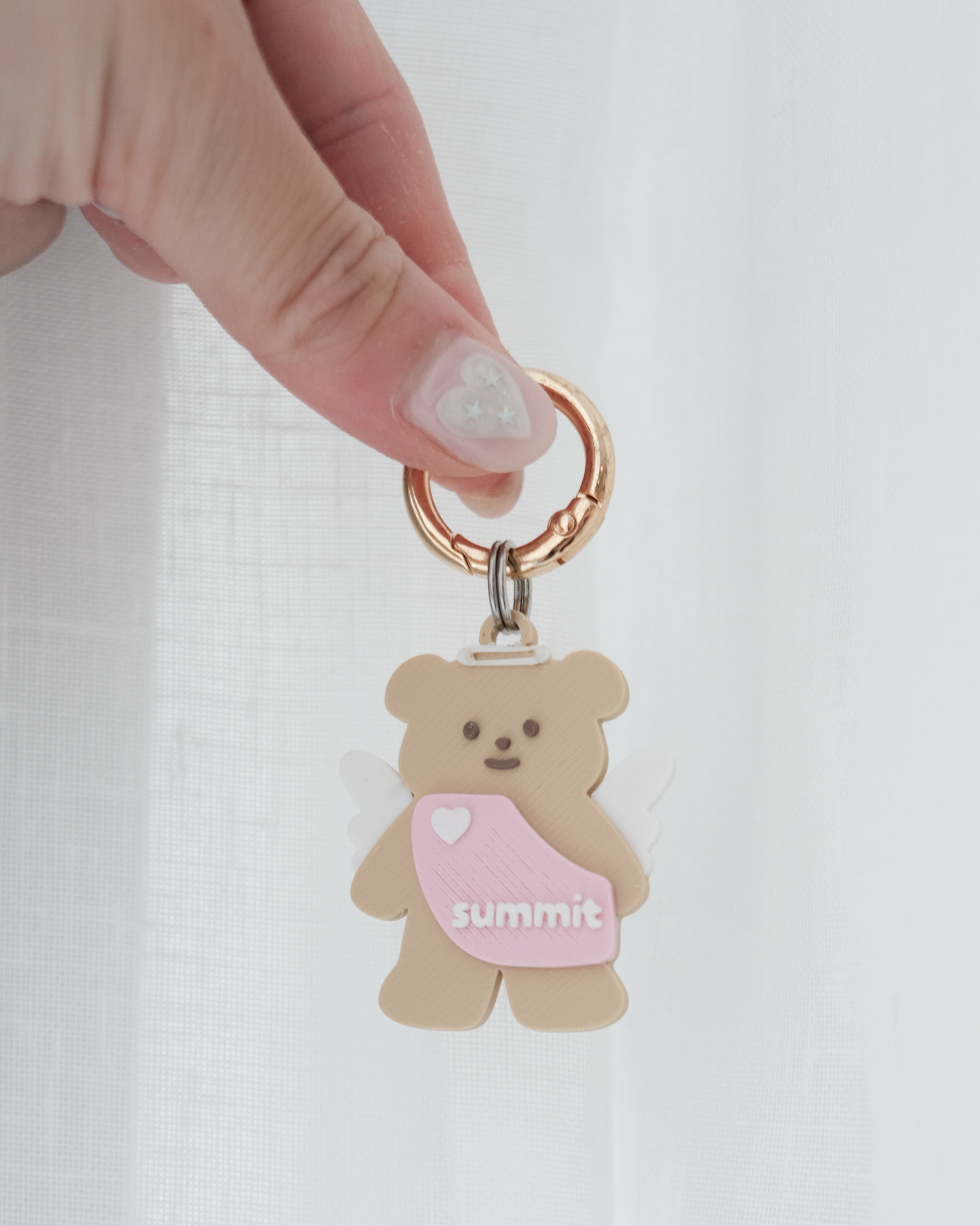 cupid bear custom name tag