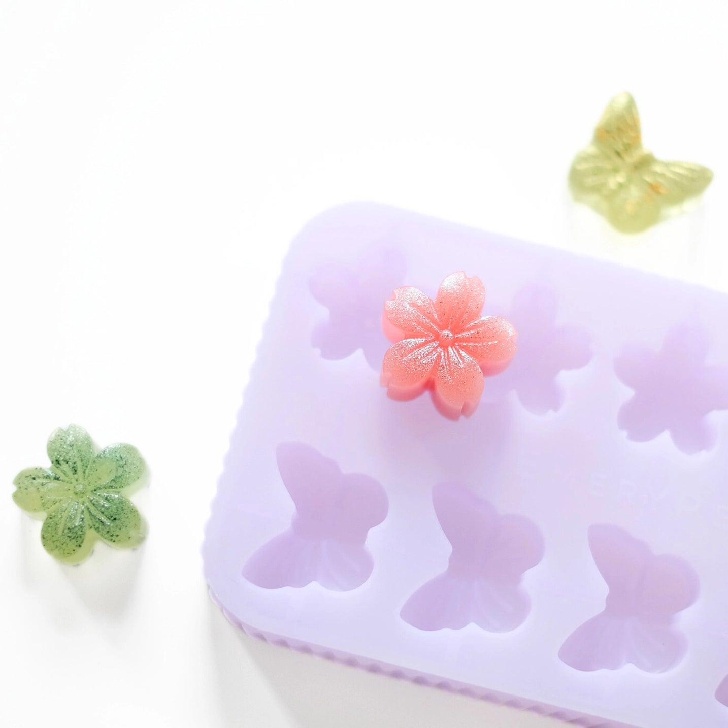 butterfly + sakura treat mold | emerypets