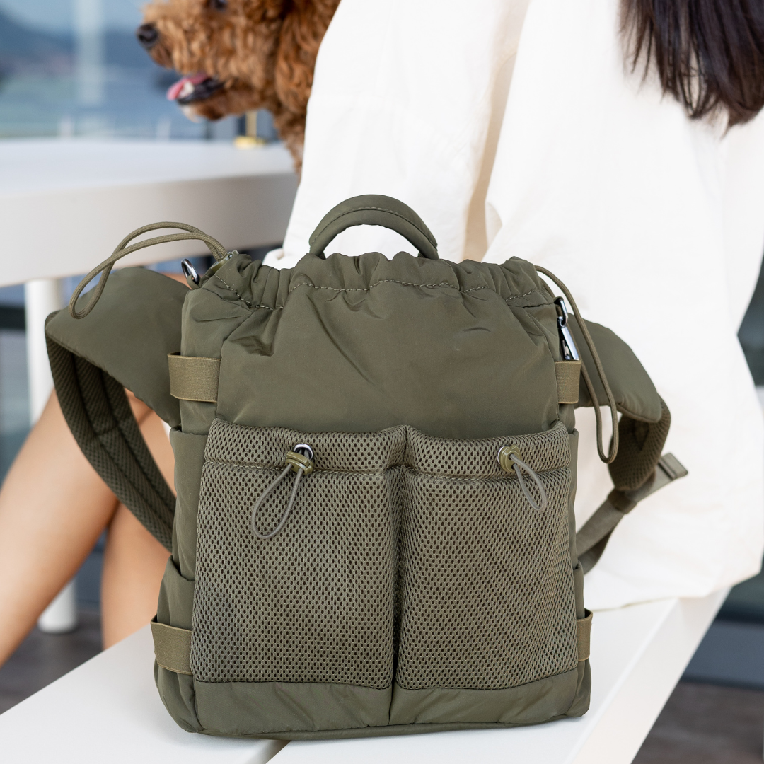 everyday dog walking bag / olive