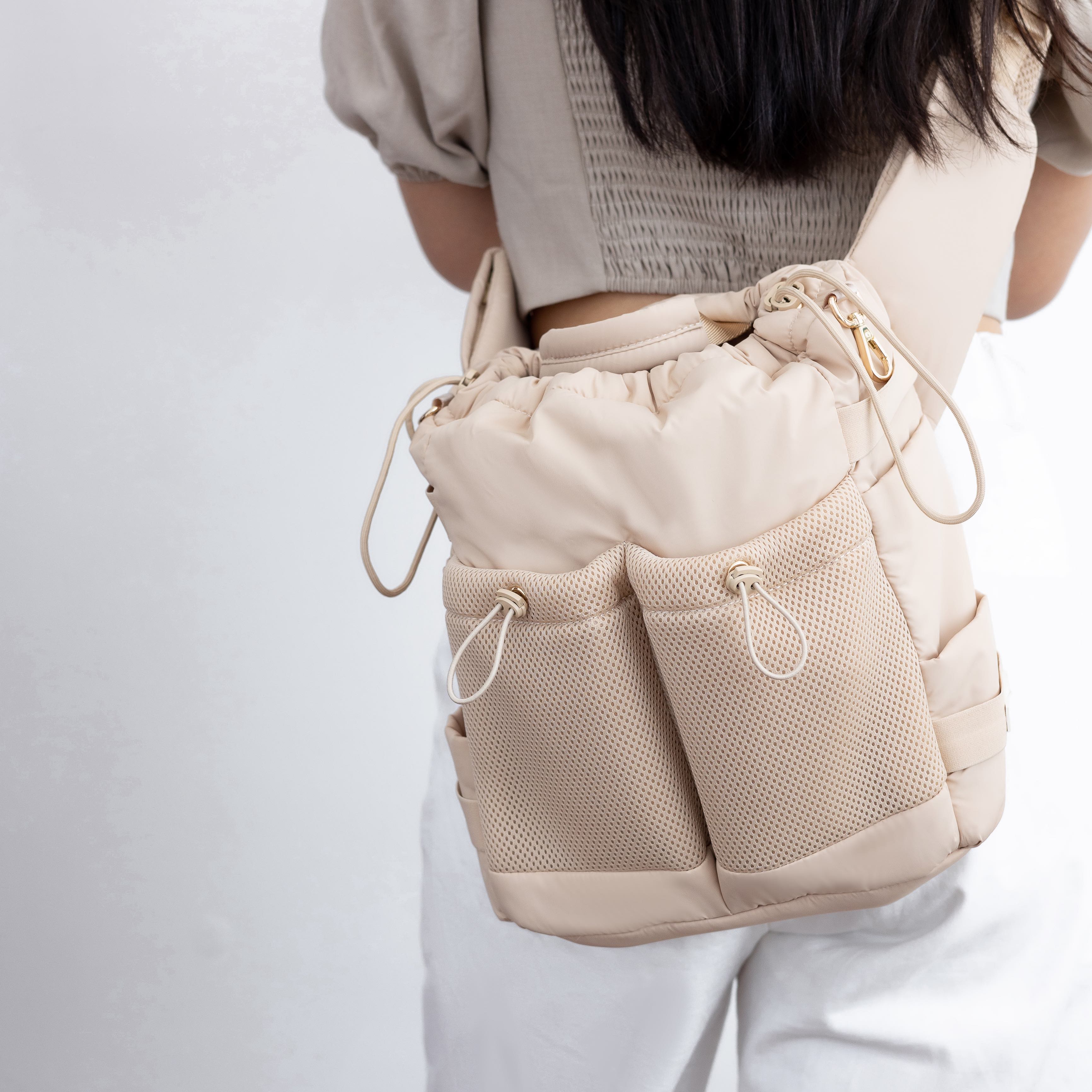 everyday dog walking bag / latte